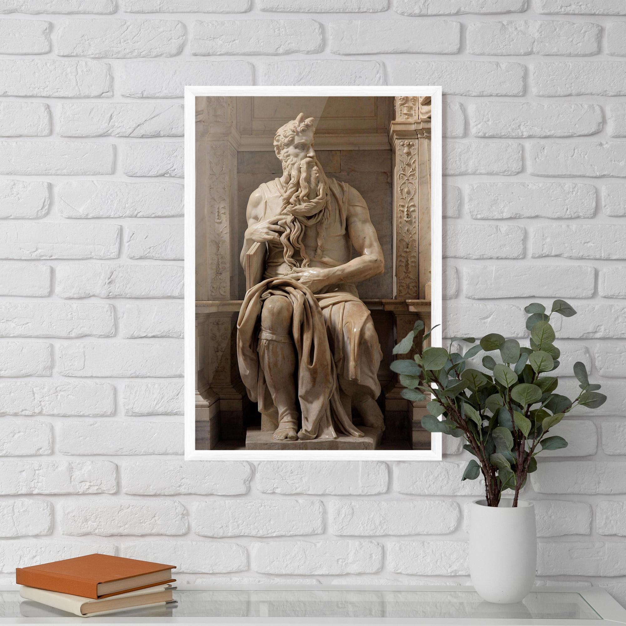 Рамкиран постер Statue Moses mockup 5