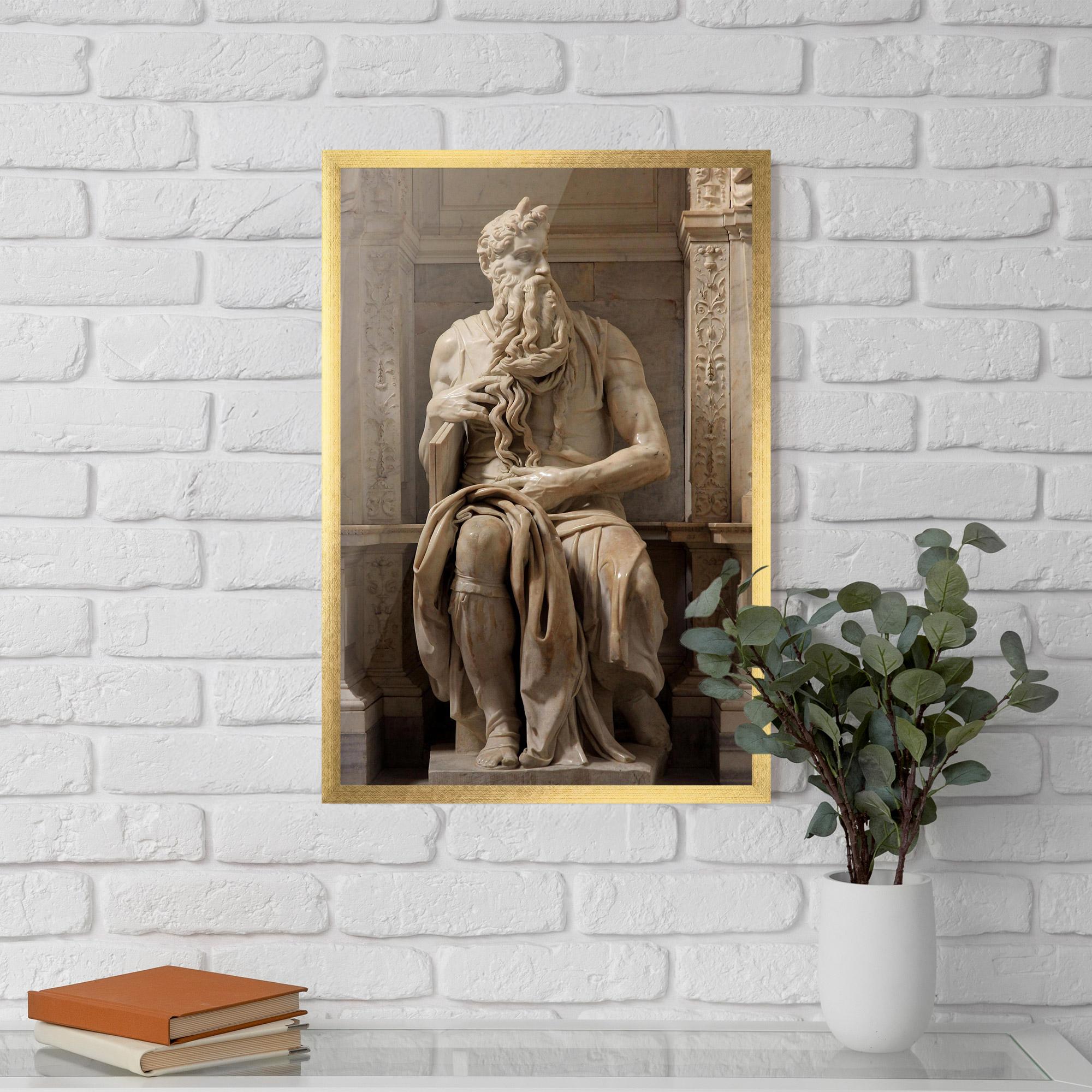 Рамкиран постер Statue Moses mockup 5