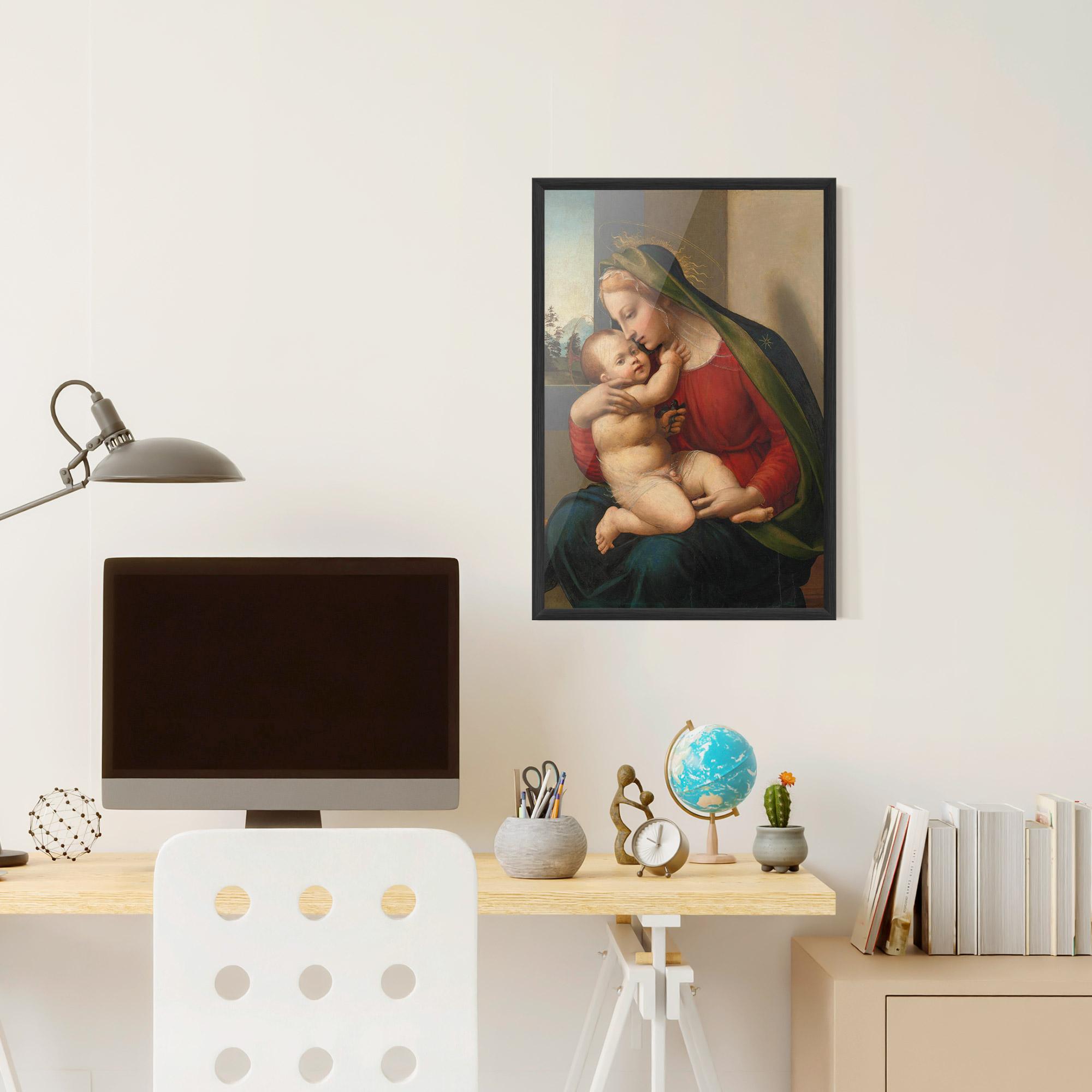 Рамкиран постер Madonna And Child mockup 6