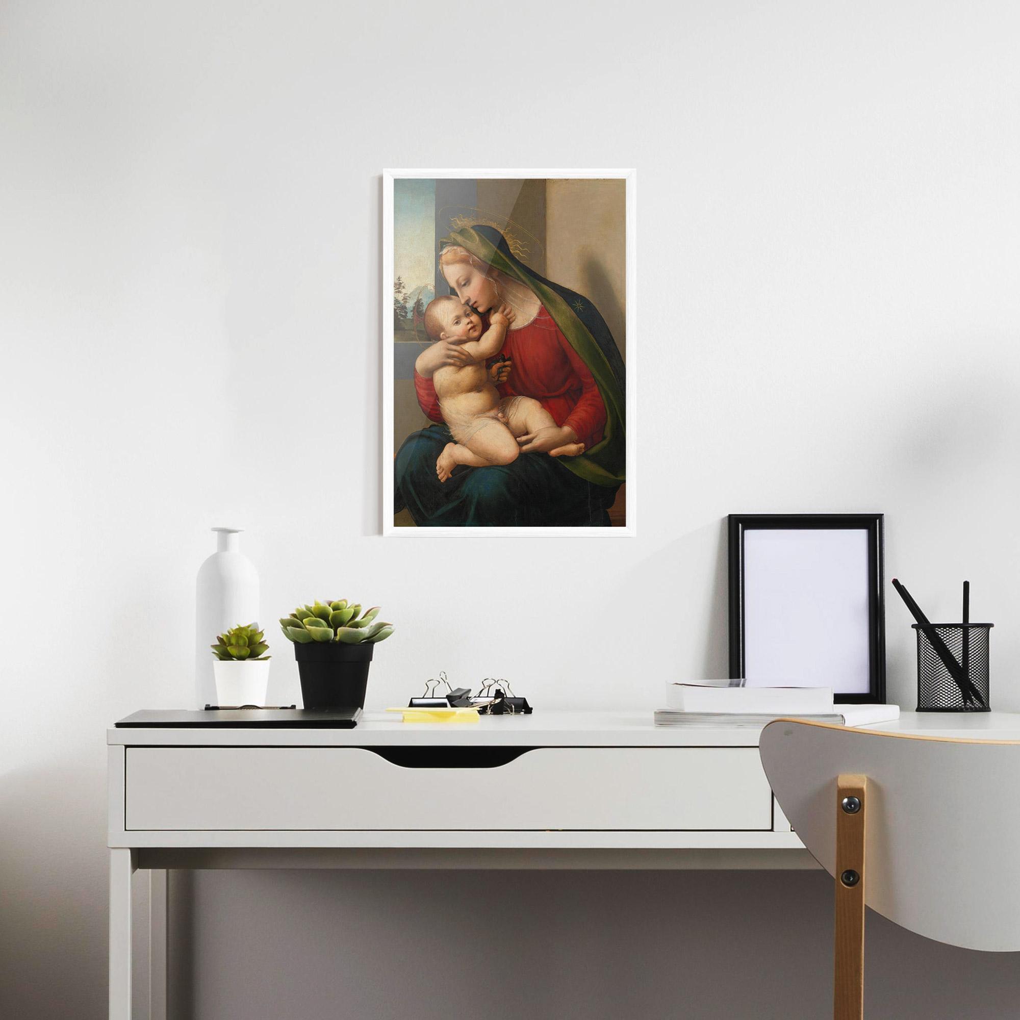 Рамкиран постер Madonna And Child mockup 7