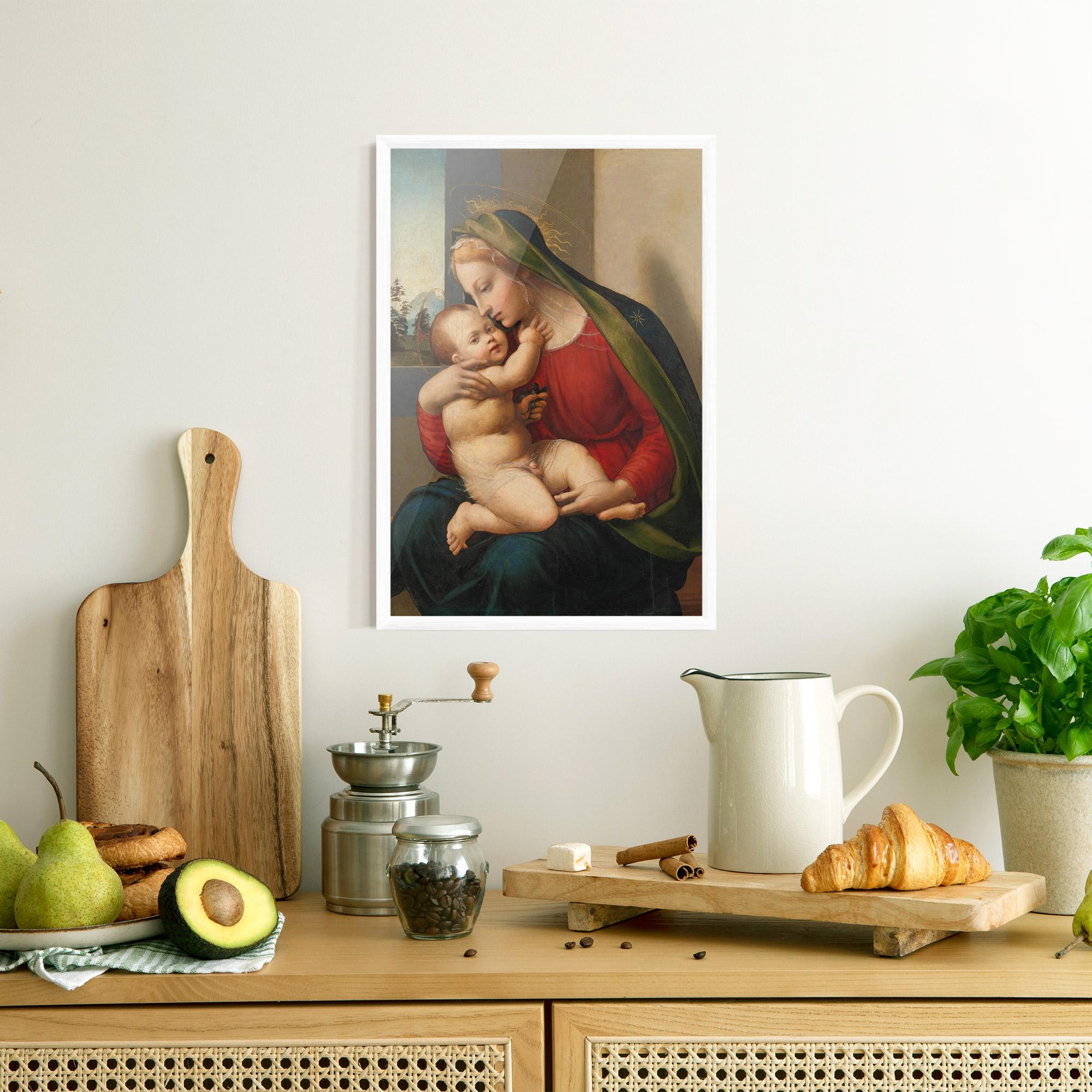 Рамкиран постер Madonna And Child mockup 8
