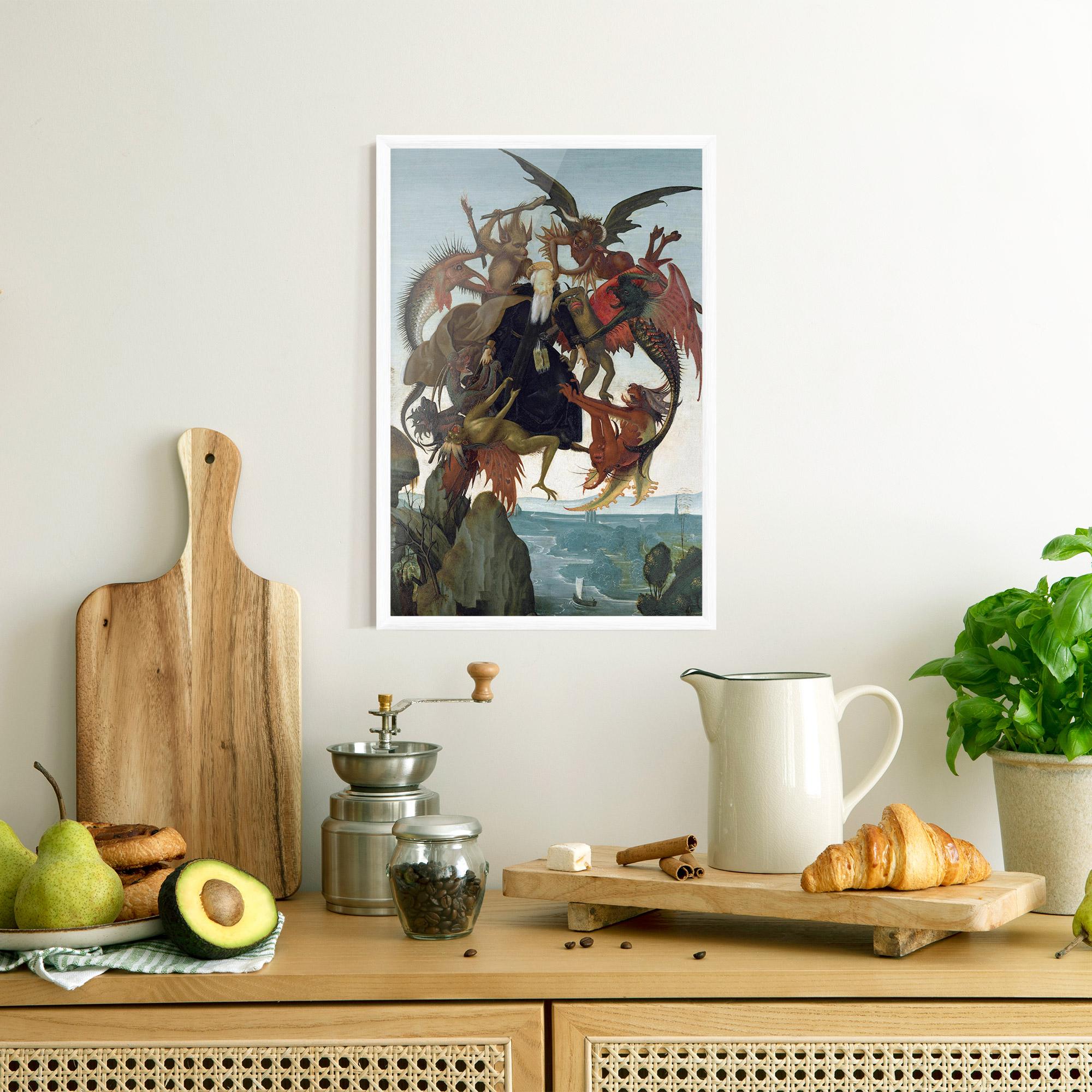 Рамкиран постер Torment Of Saint mockup 8