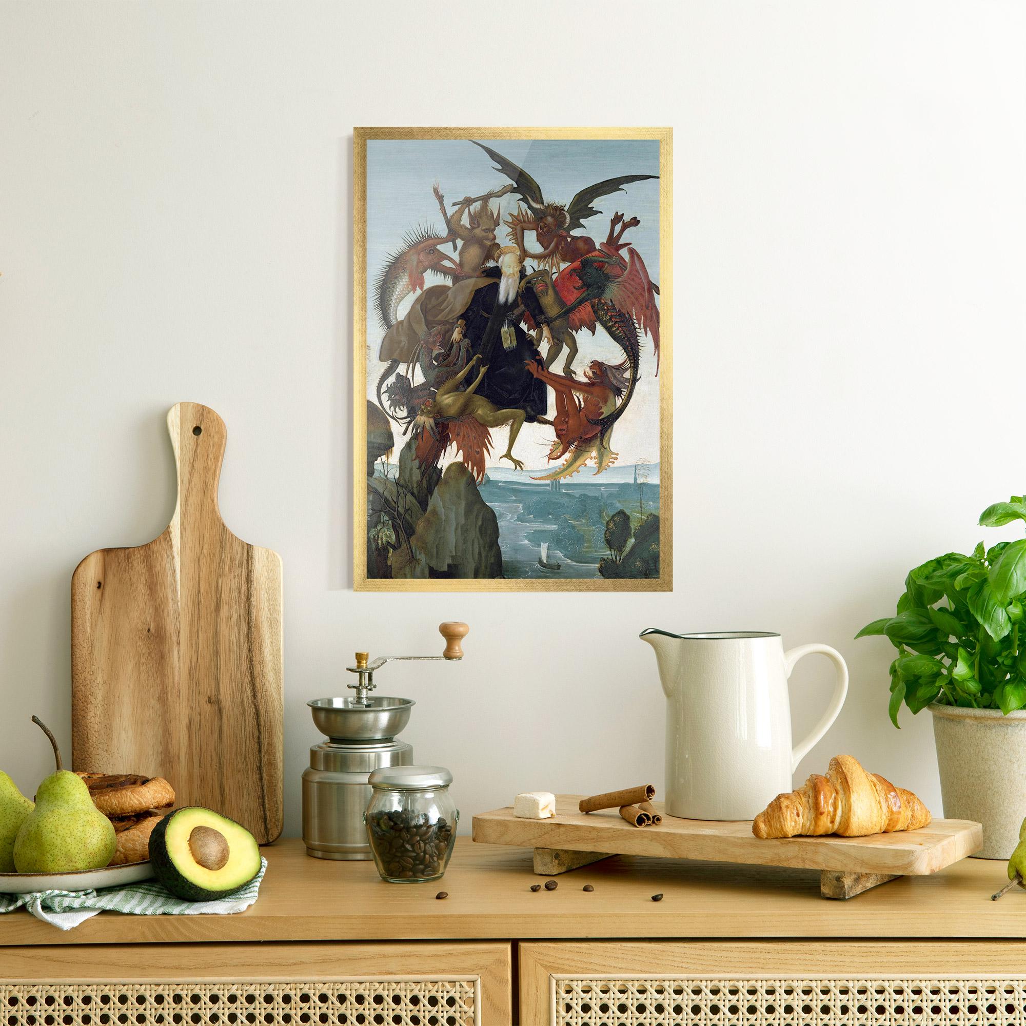 Рамкиран постер Torment Of Saint mockup 8