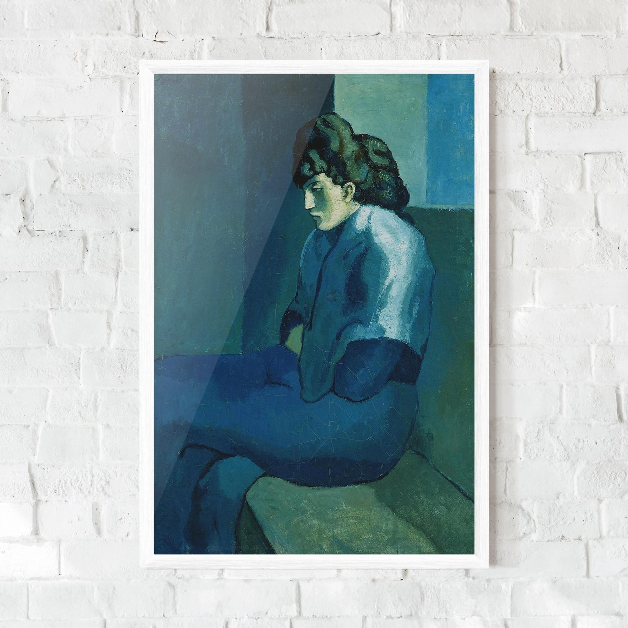 Рамкиран постер Femme Assise mockup 0