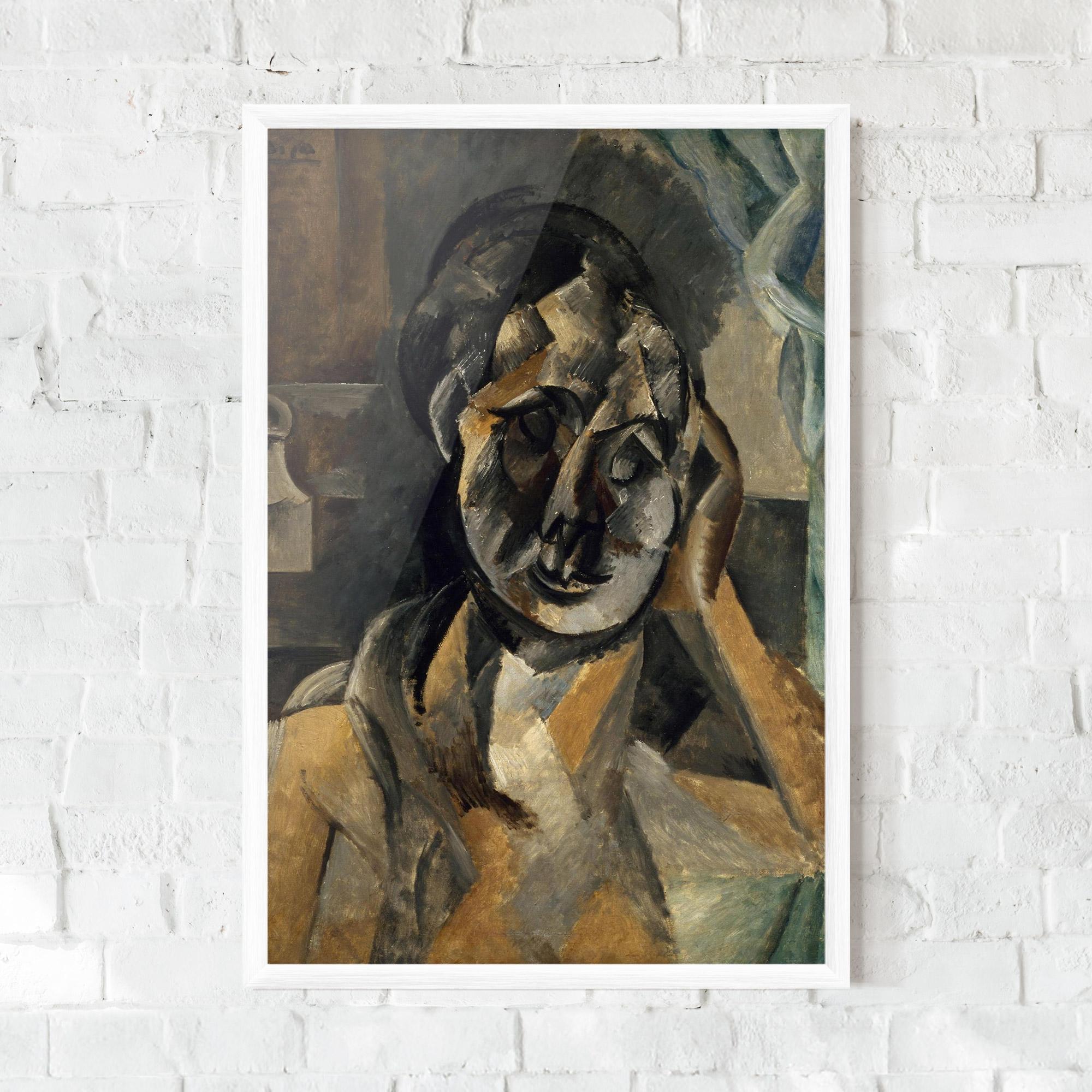 Рамкиран постер Woman With Mustard mockup 0