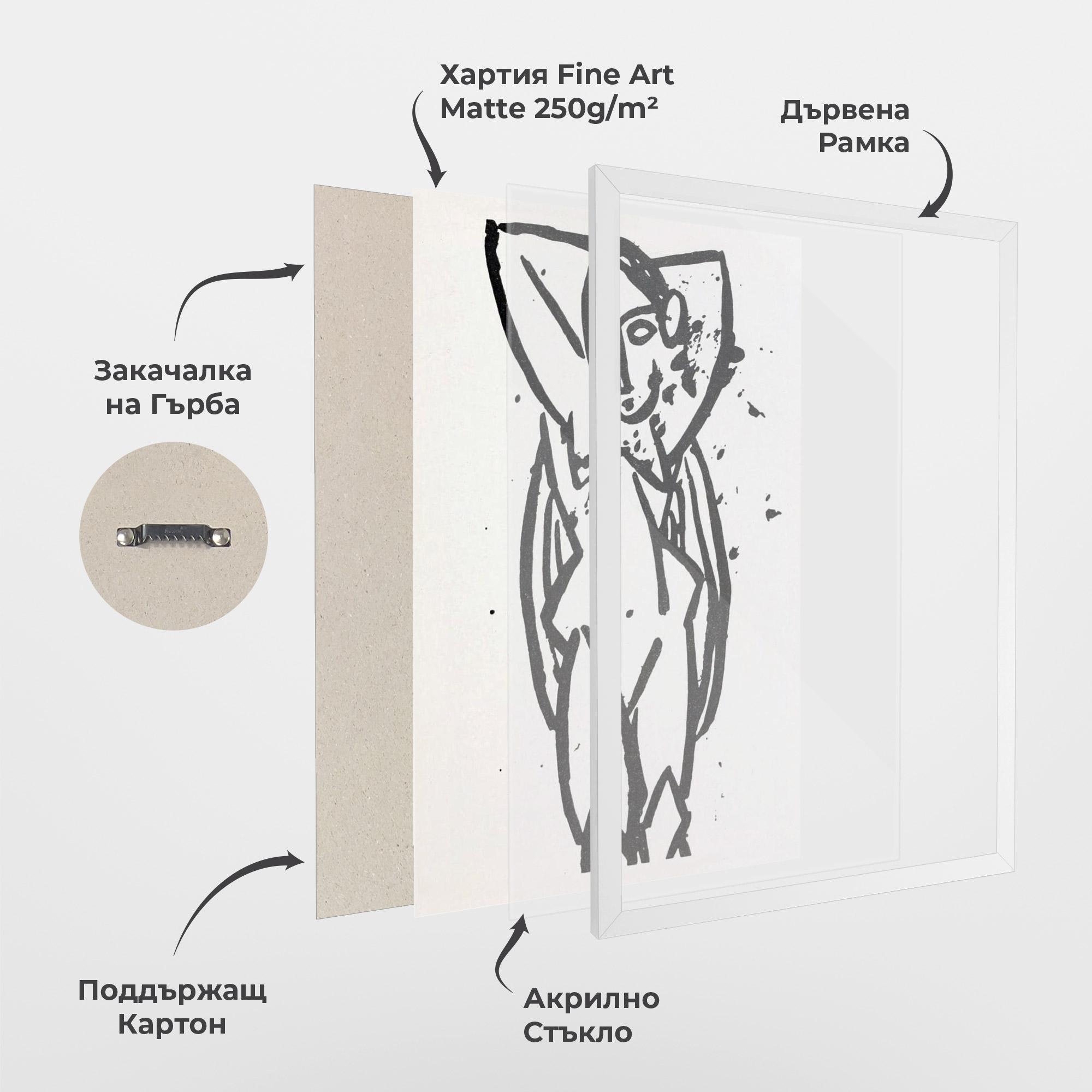 Рамкиран постер Nude mockup 1