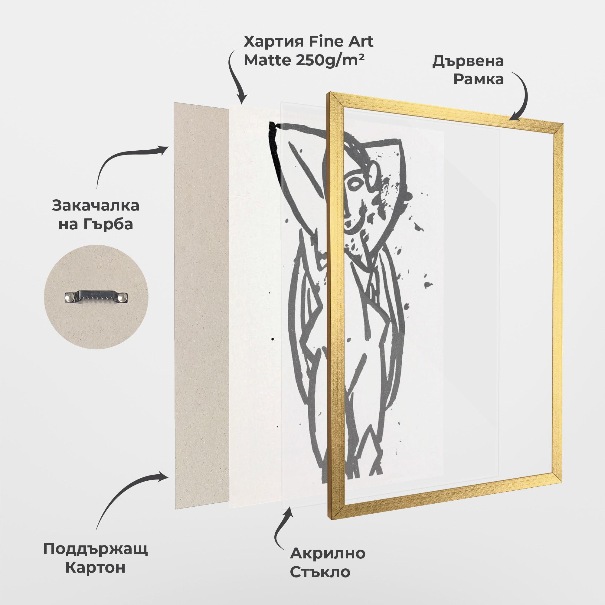 Рамкиран постер Nude mockup 1