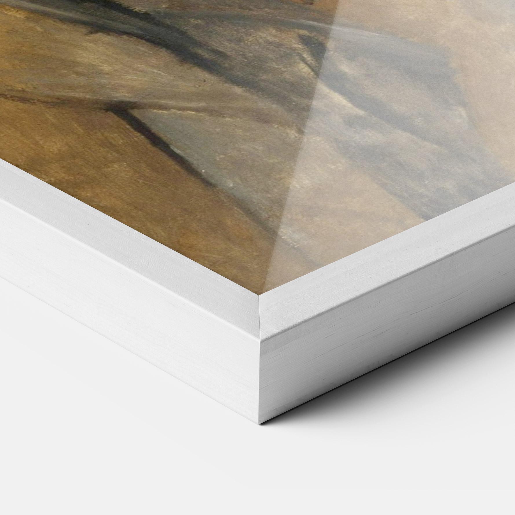 Рамкиран постер Woman With Mustard mockup 3