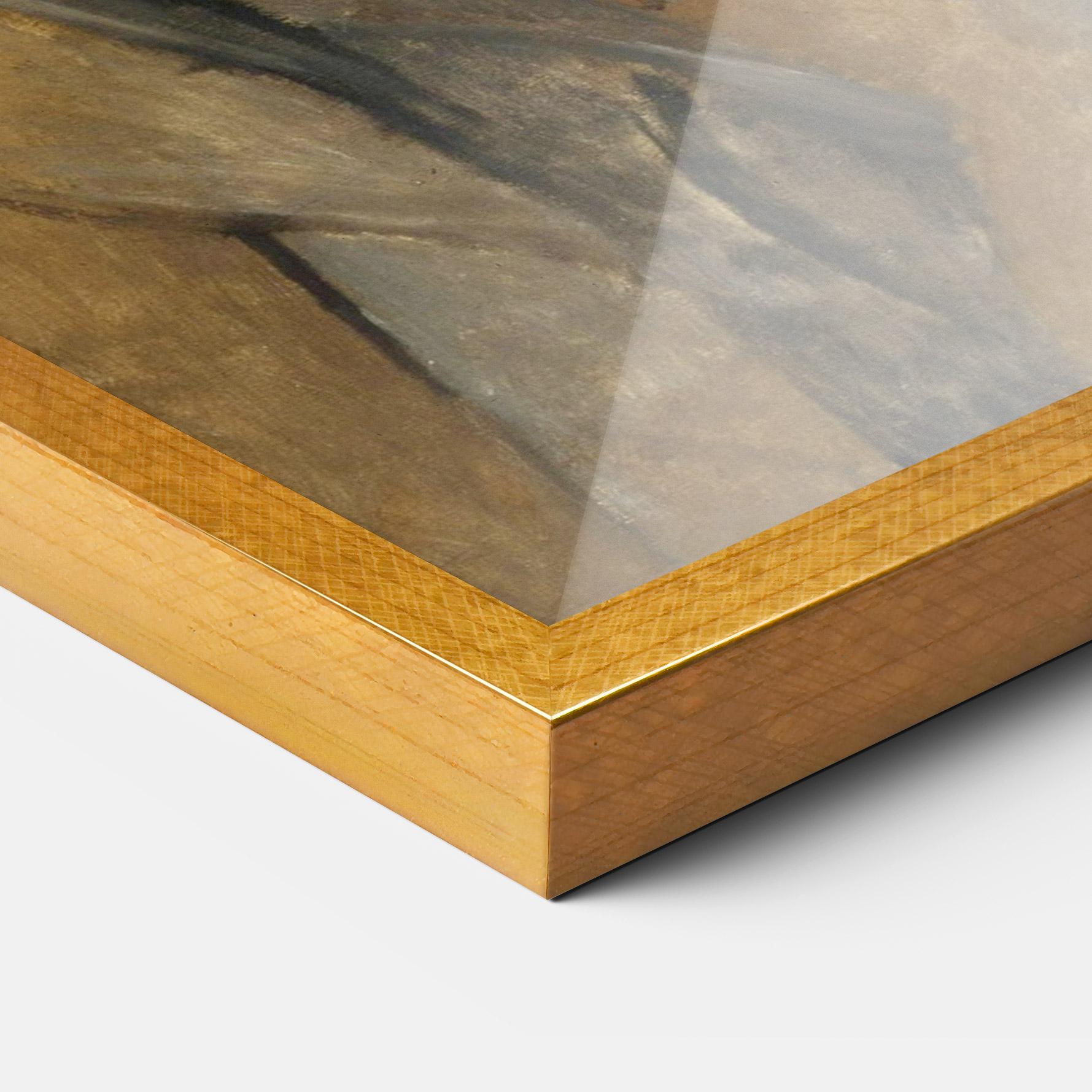 Рамкиран постер Woman With Mustard mockup 3