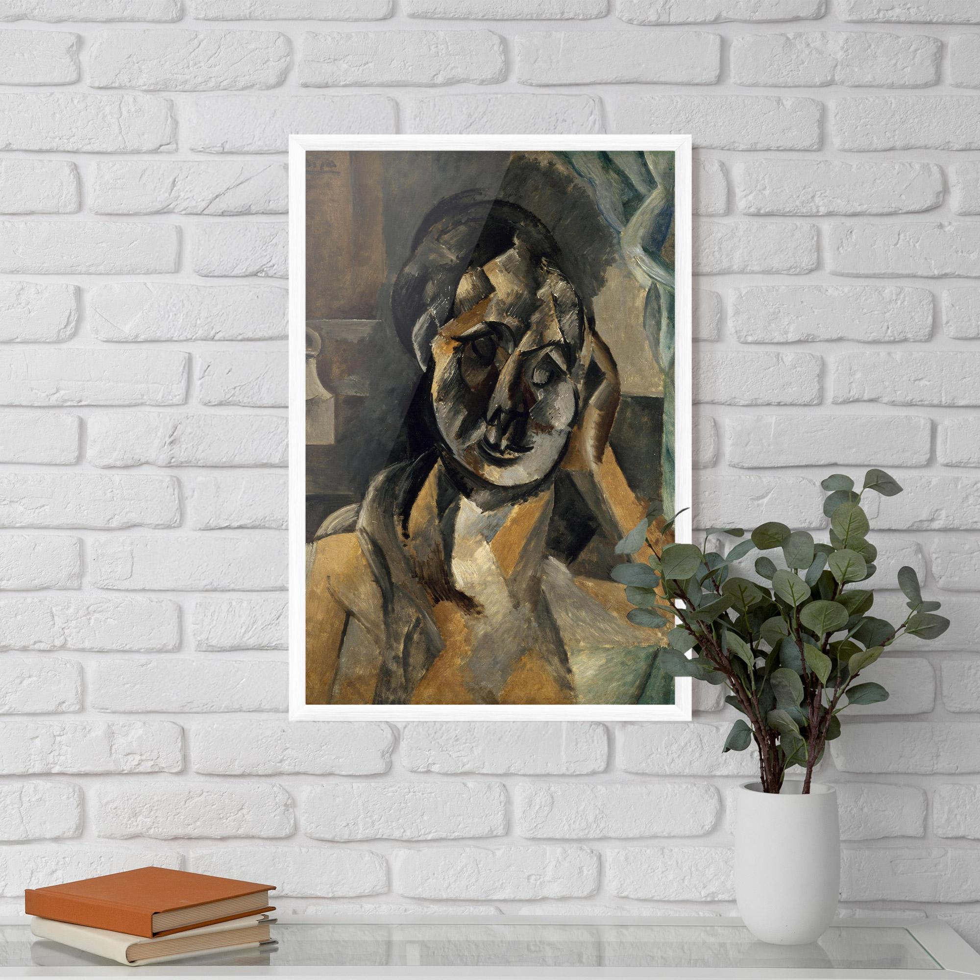 Рамкиран постер Woman With Mustard mockup 5