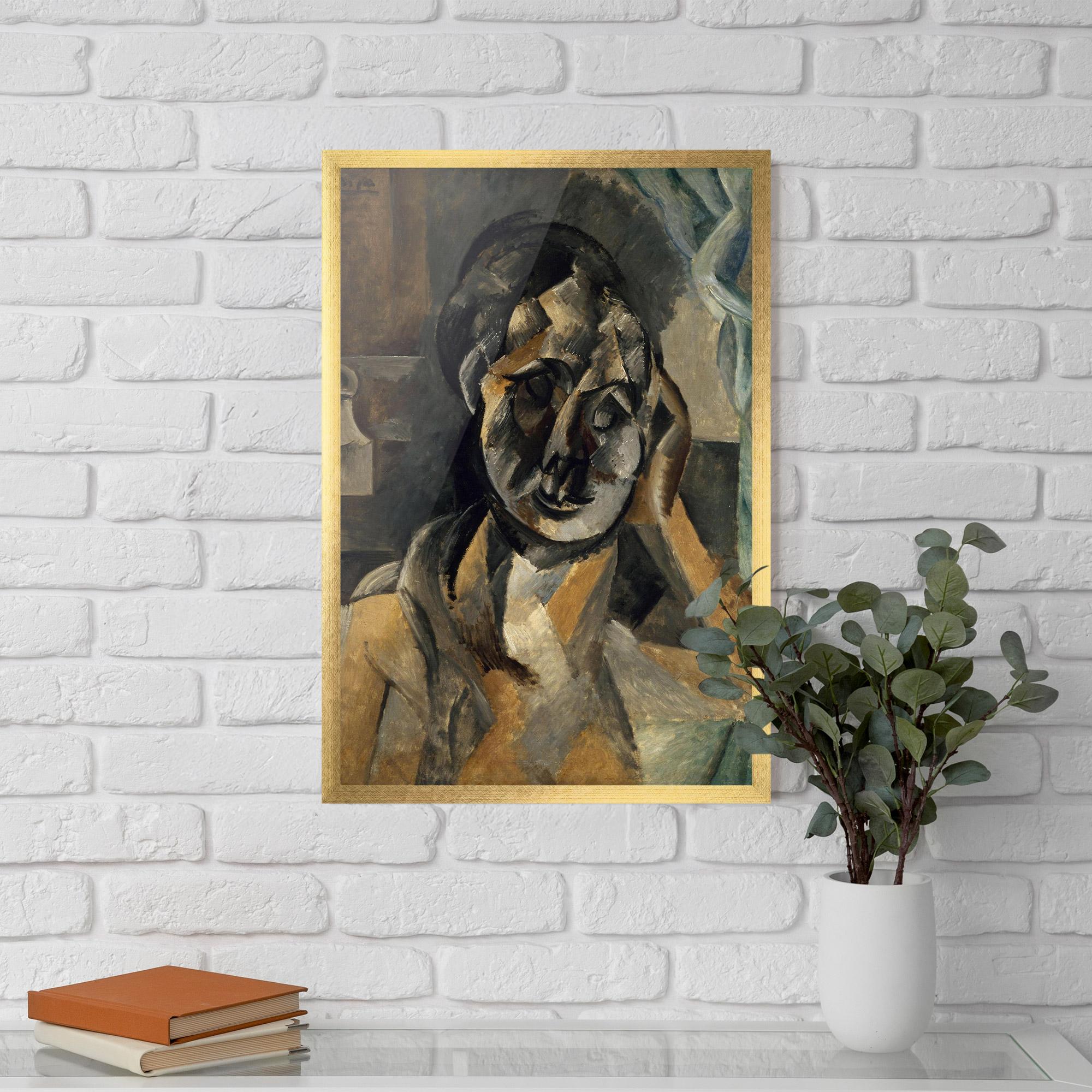 Рамкиран постер Woman With Mustard mockup 5