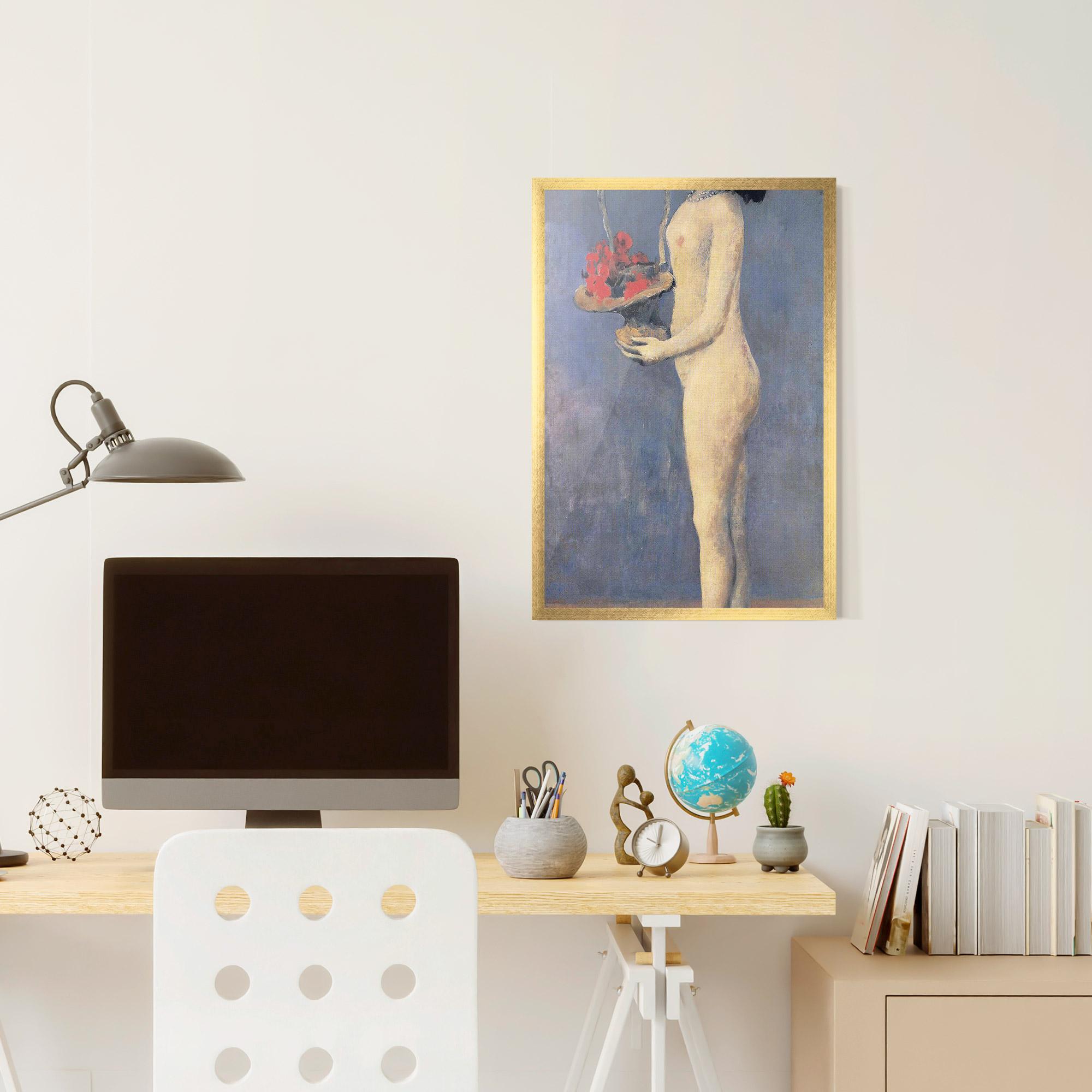 Рамкиран постер Le Panier Fleuri mockup 6