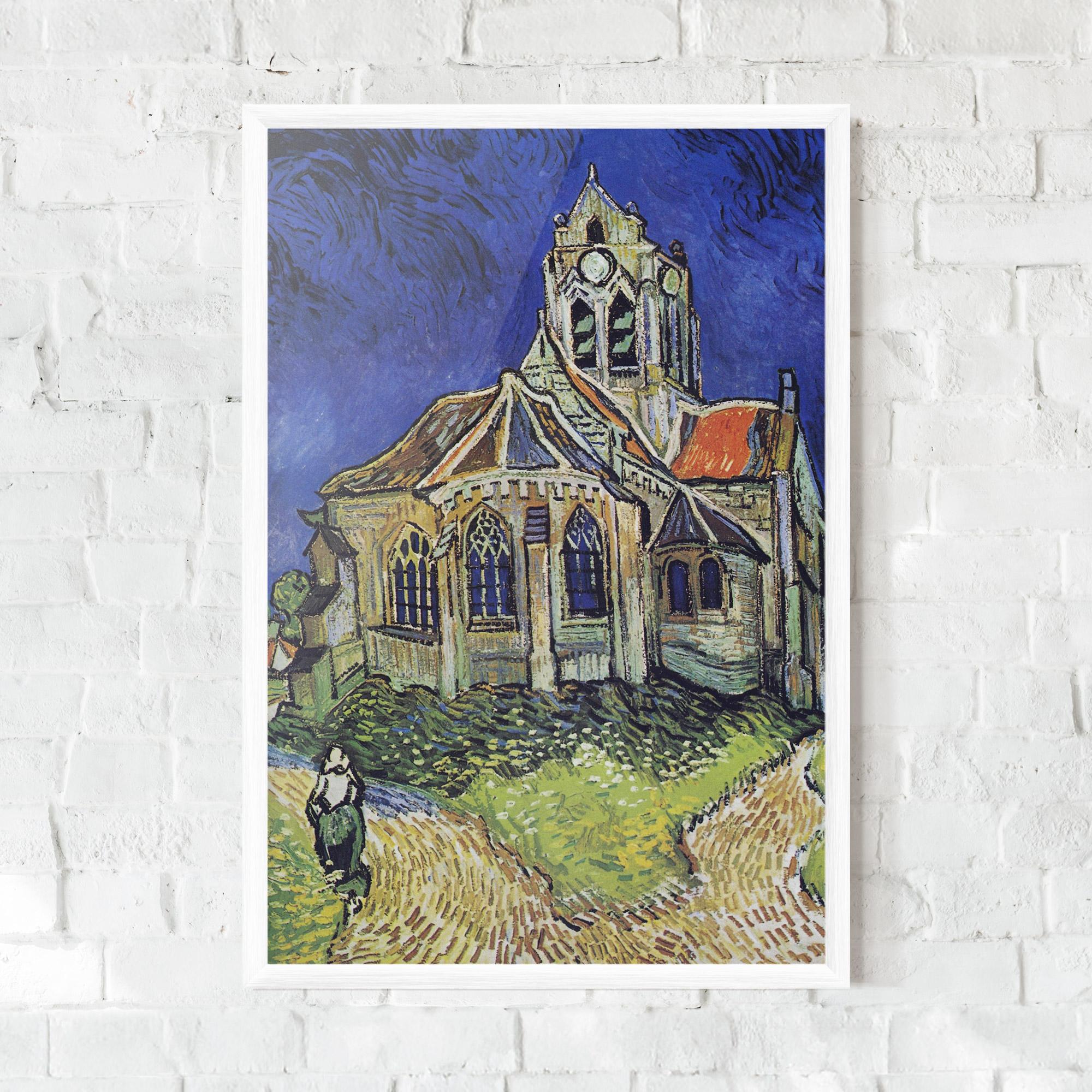 Рамкиран постер The Church At Auvers mockup 0