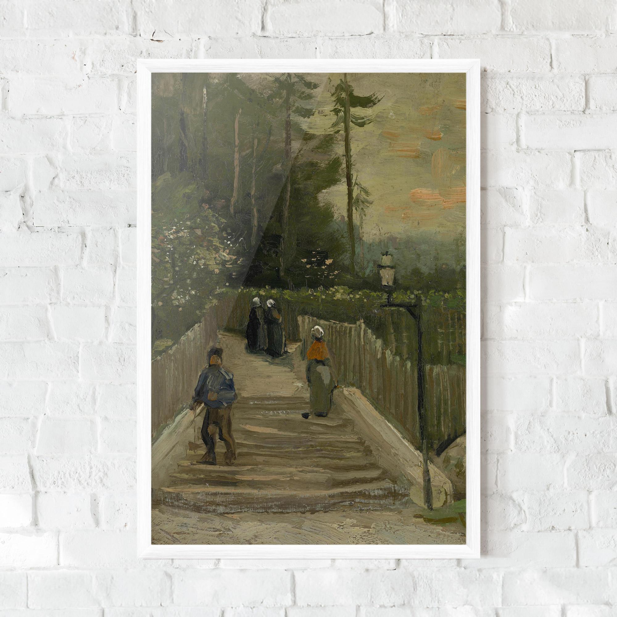 Рамкиран постер Weg Te Montmartre mockup 0