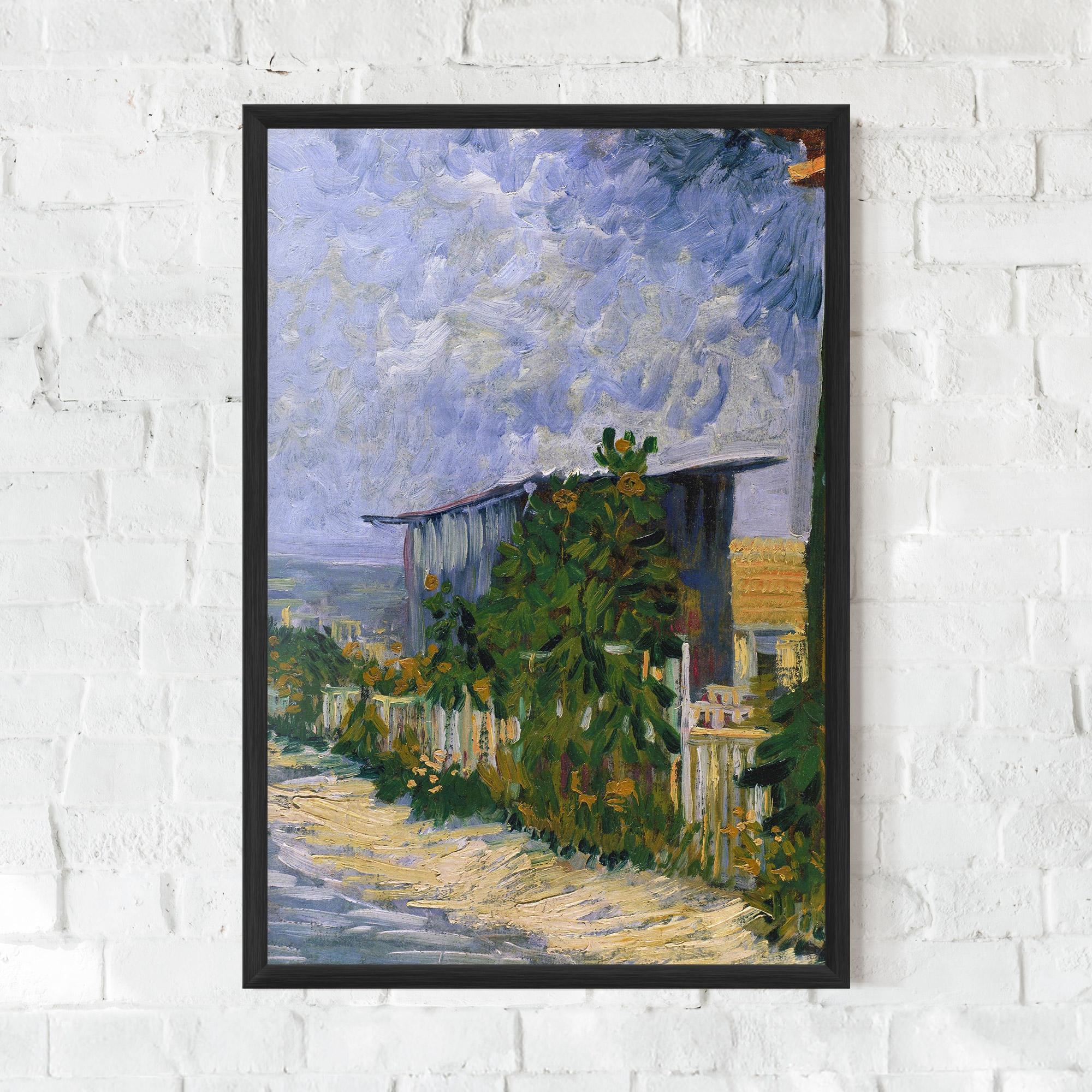 Рамкиран постер Shelter On Montmartre mockup 0