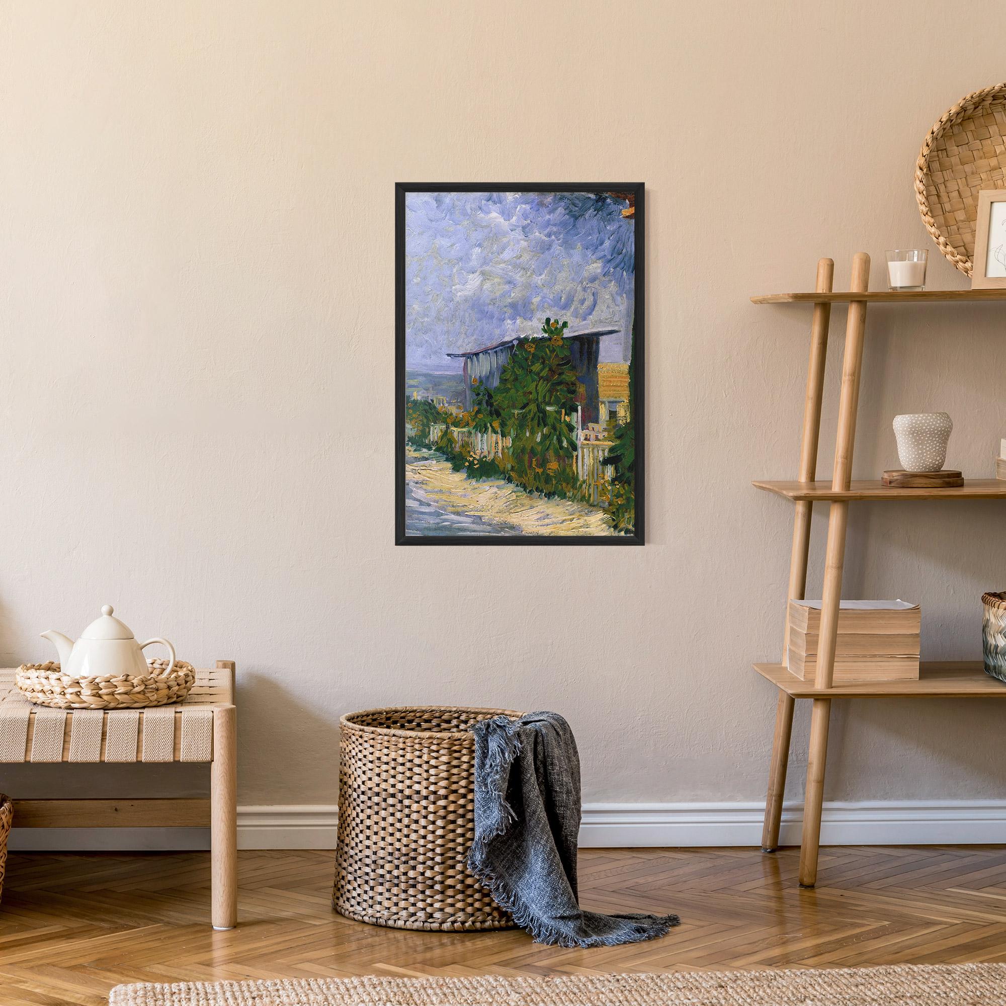 Рамкиран постер Shelter On Montmartre mockup 9