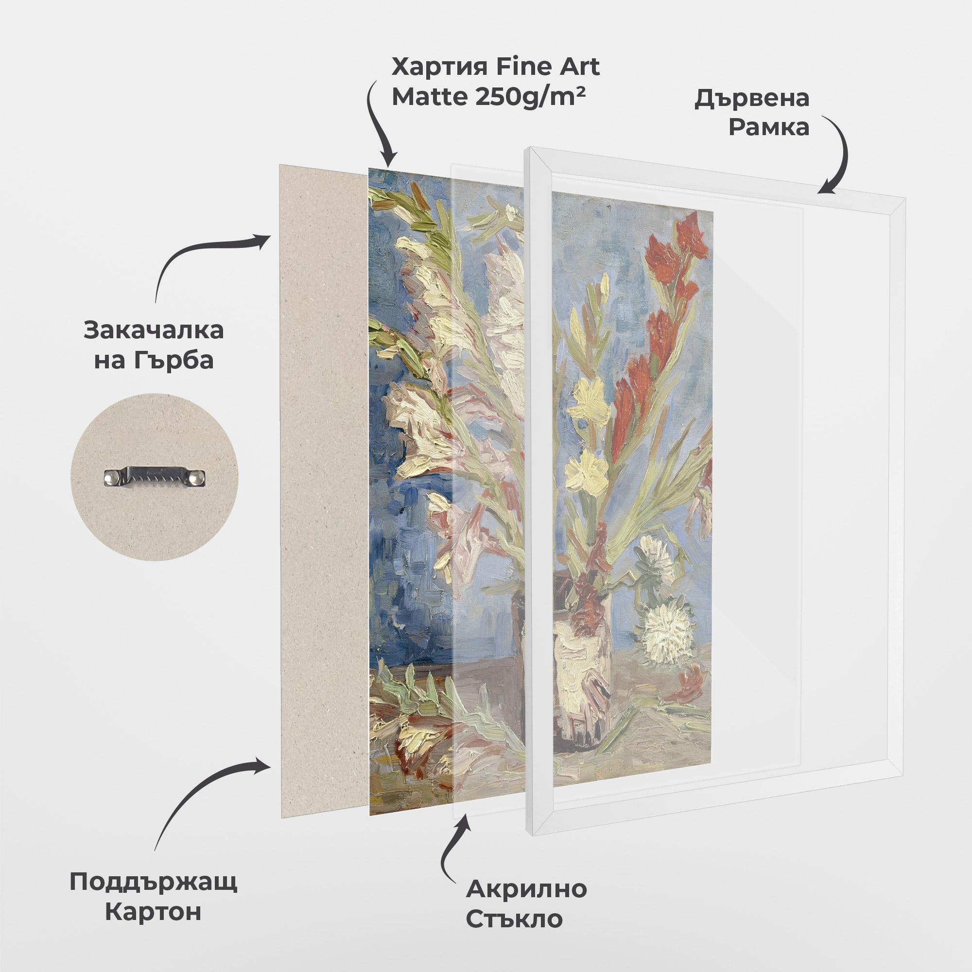 Рамкиран постер Tuingladiolen mockup 1