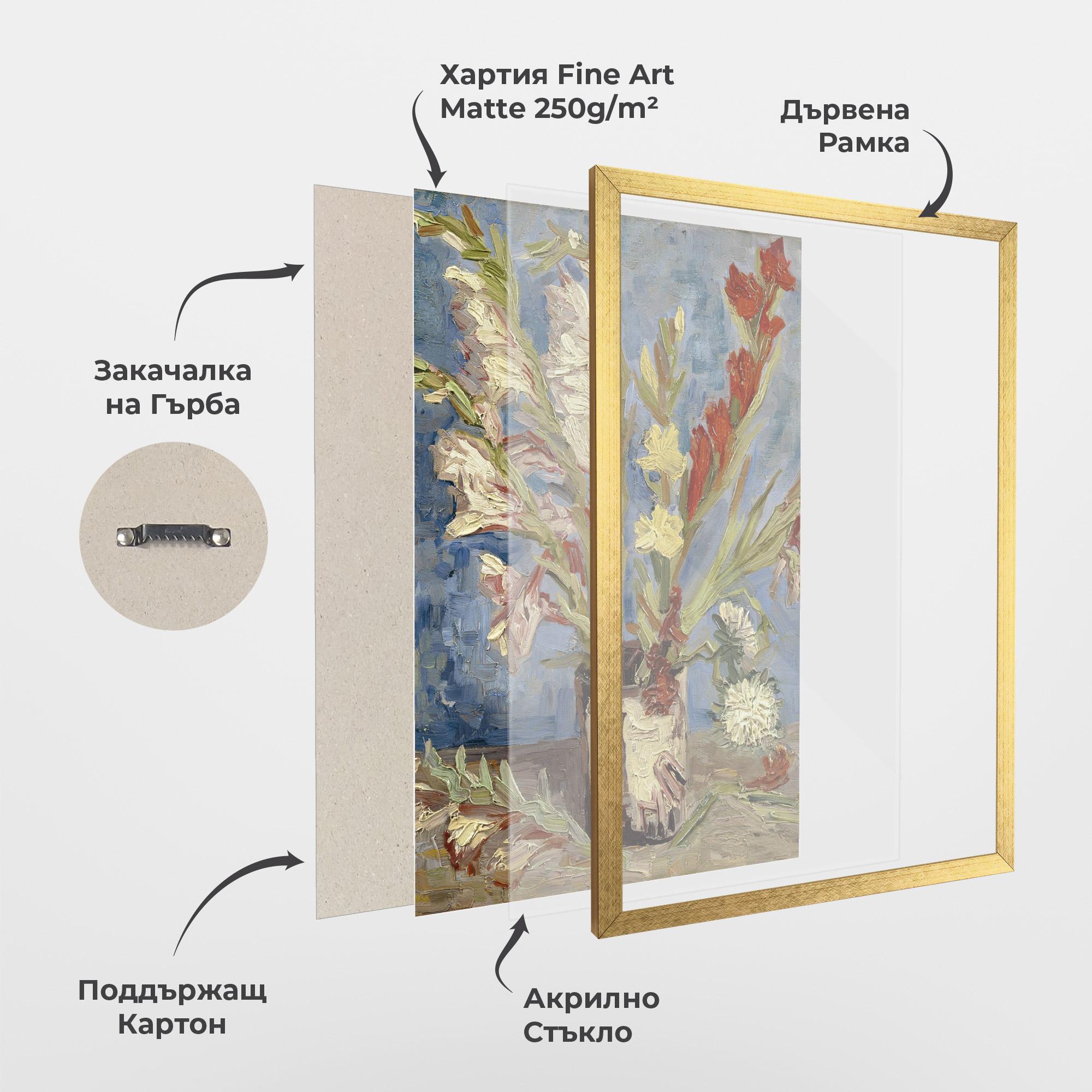 Рамкиран постер Tuingladiolen mockup 1