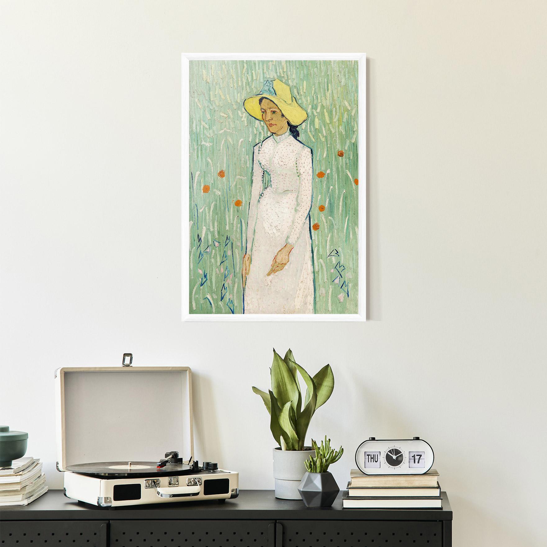 Рамкиран постер Girl In White mockup 2