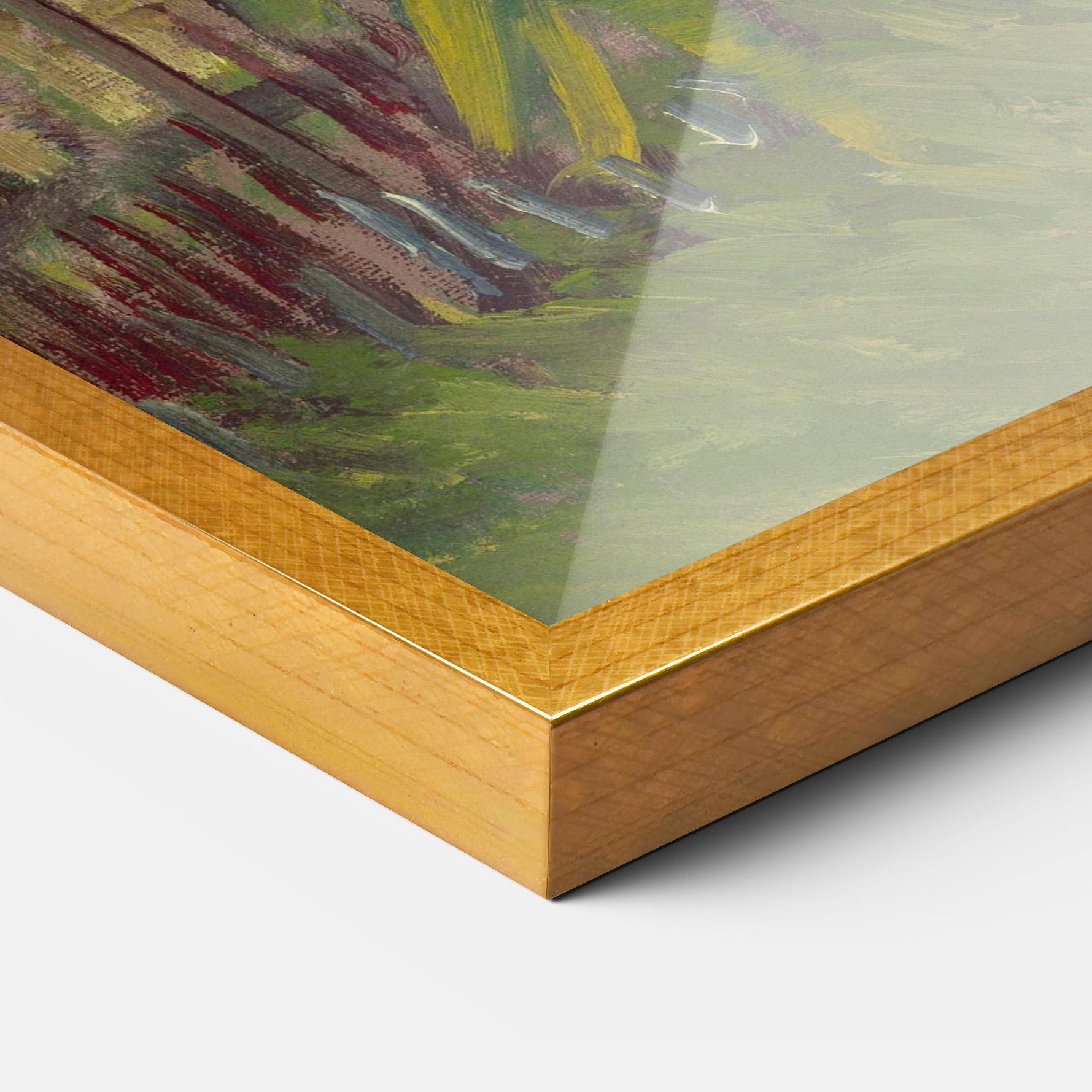 Рамкиран постер Allotment With Sunflower mockup 3