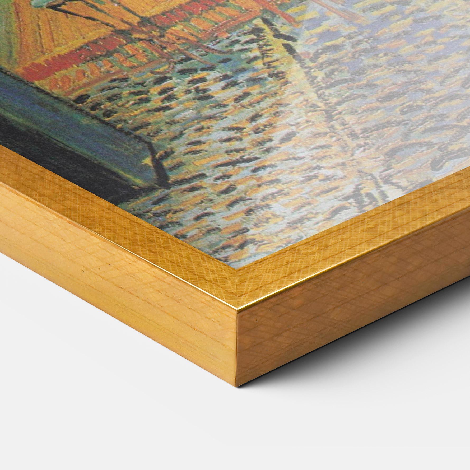 Рамкиран постер Cafe Terrace At Night mockup 3