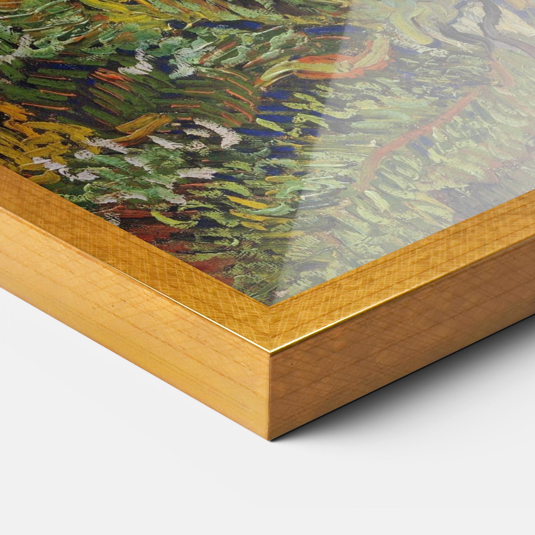 Рамкиран постер Flowers Van Gogh mockup 3