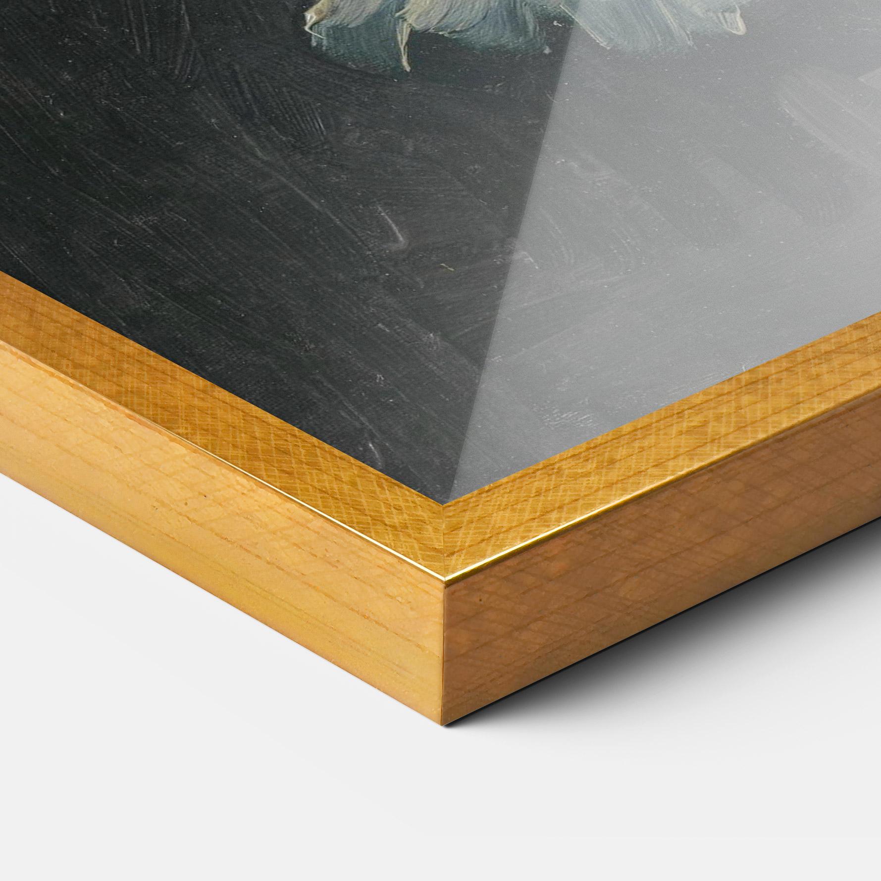 Рамкиран постер Portret Oude Vrouw mockup 3