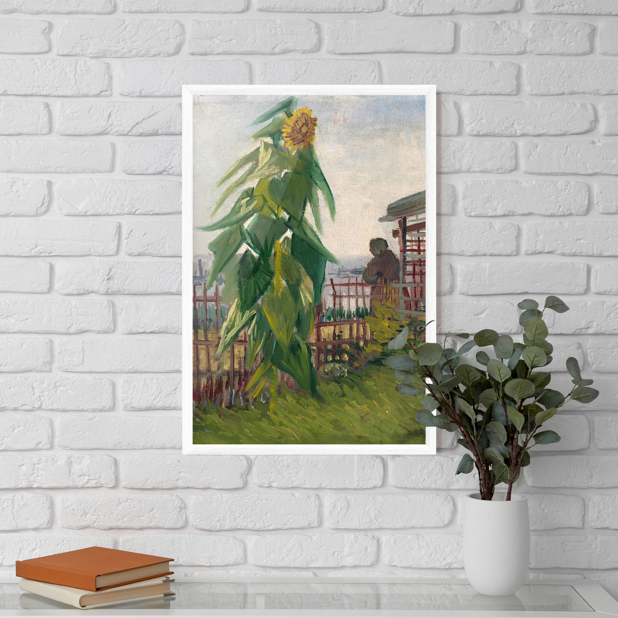 Allotment With Sunflower mockup 5