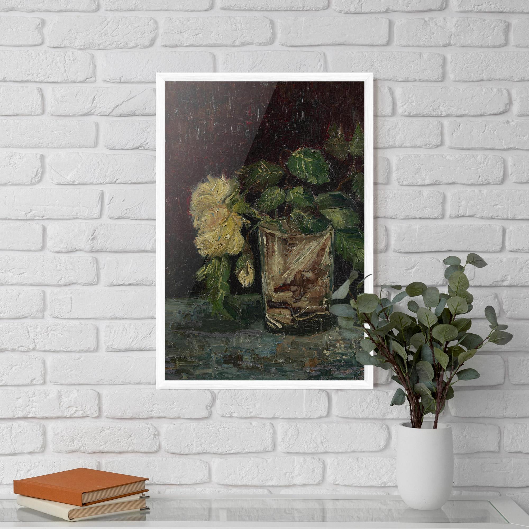 Рамкиран постер Glas Met Gele Rozen mockup 5