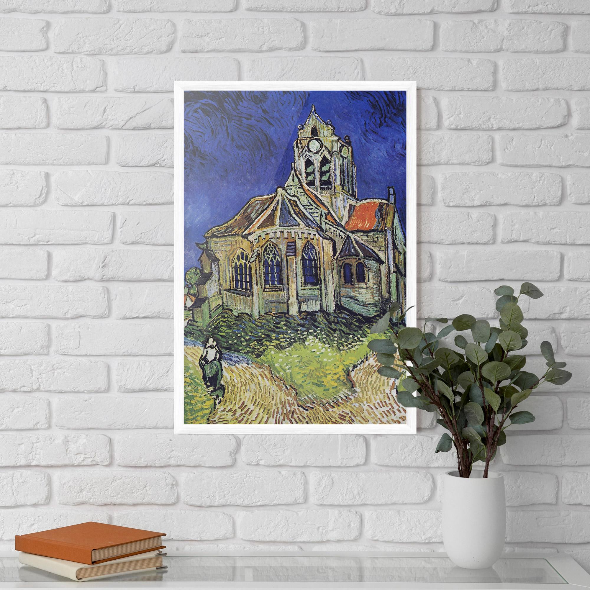 Рамкиран постер The Church At Auvers mockup 5