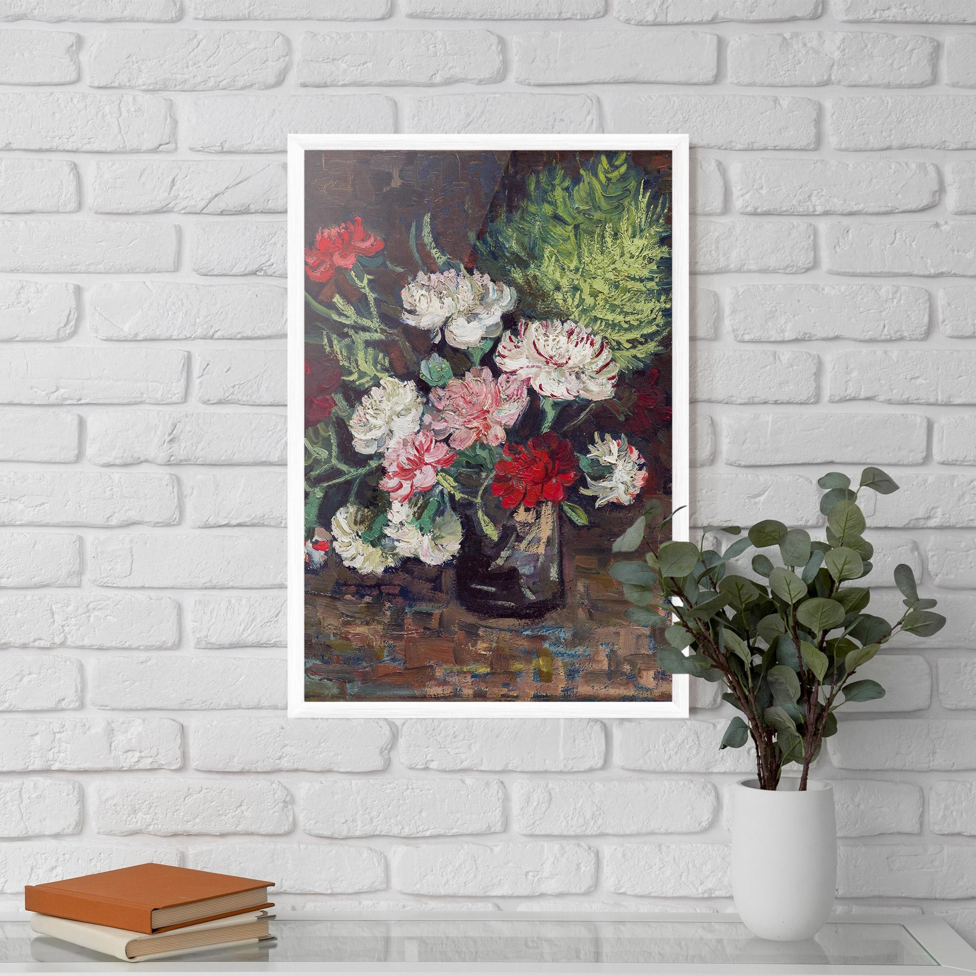 Рамкиран постер Vase With Carnations mockup 5