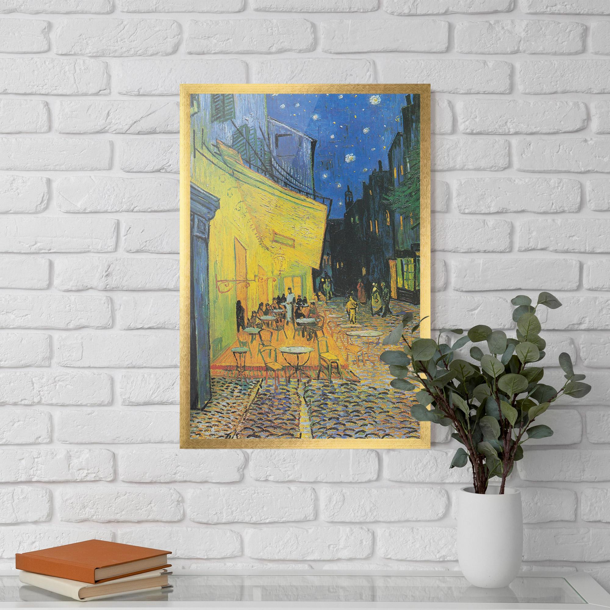 Рамкиран постер Cafe Terrace At Night mockup 5