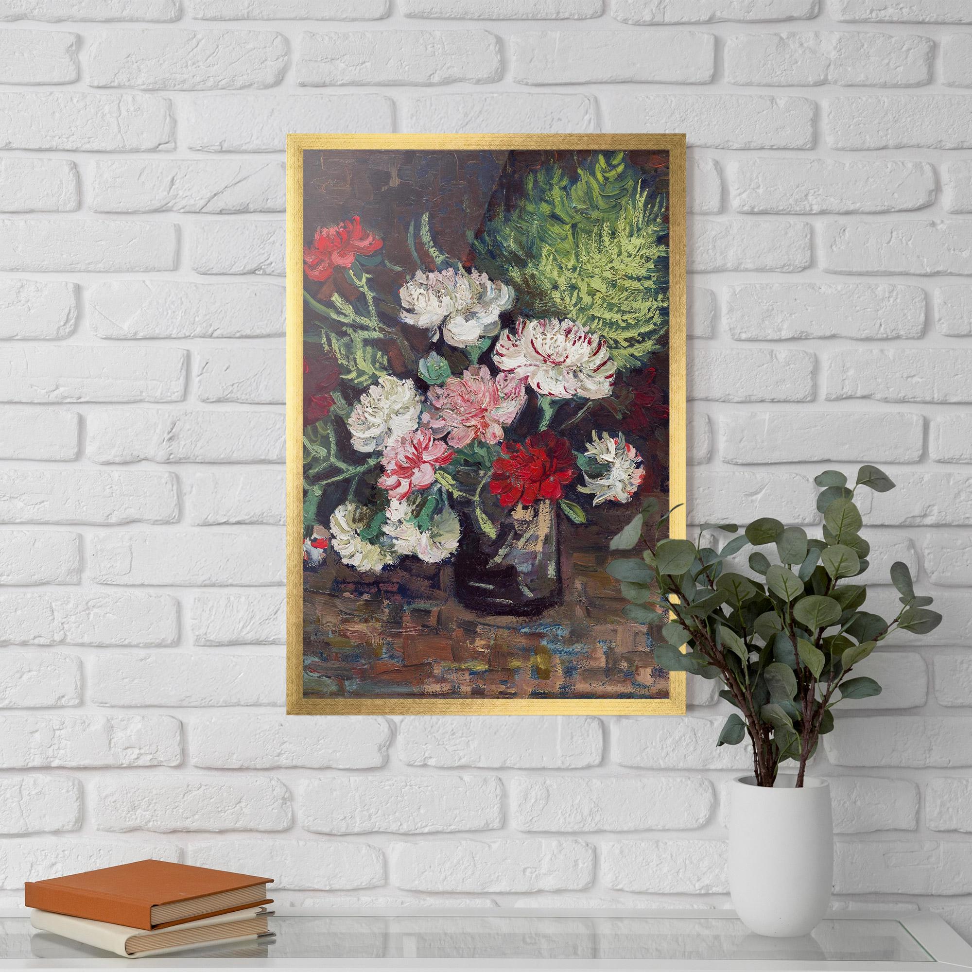 Рамкиран постер Vase With Carnations mockup 5