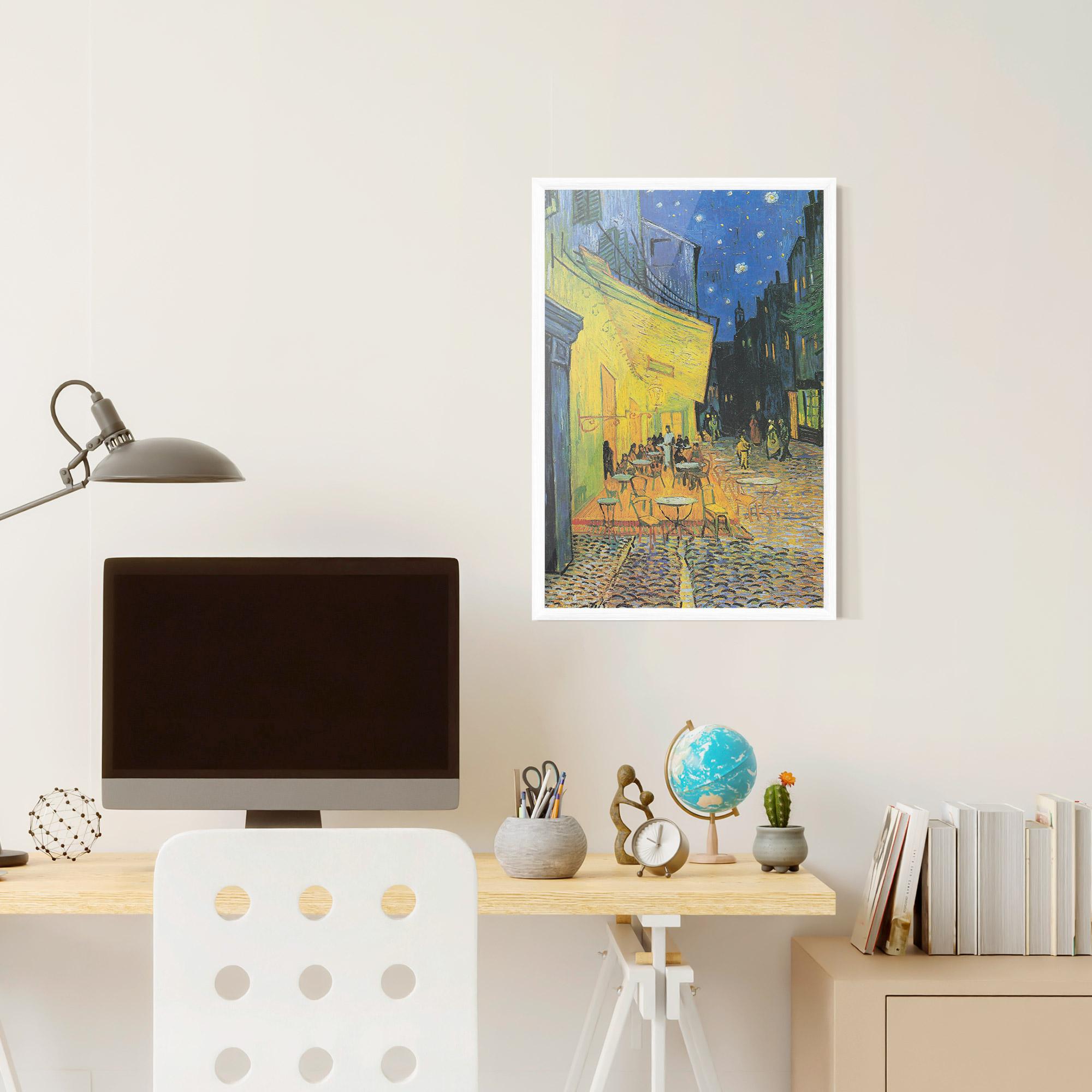 Рамкиран постер Cafe Terrace At Night mockup 6