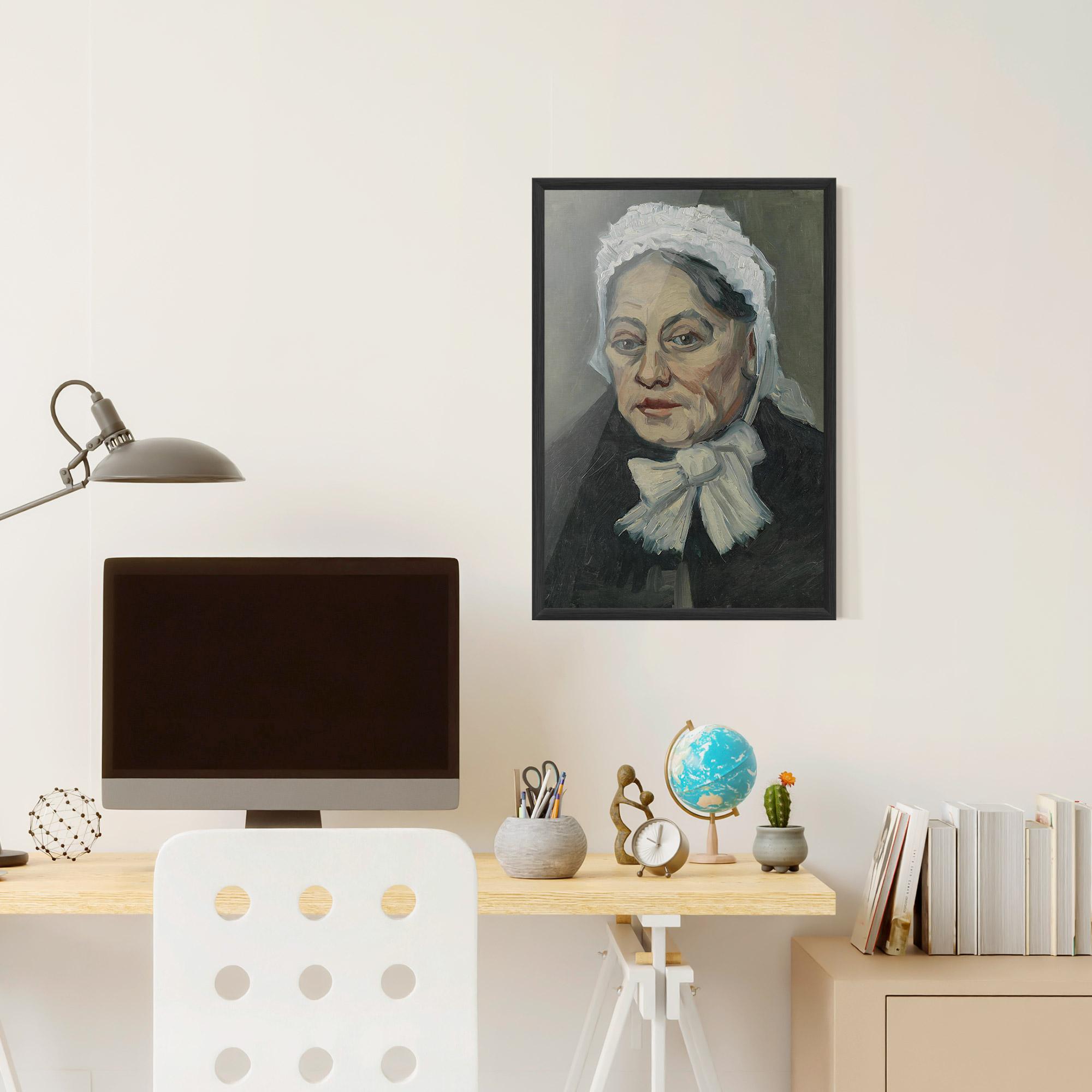 Рамкиран постер Portret Oude Vrouw mockup 6