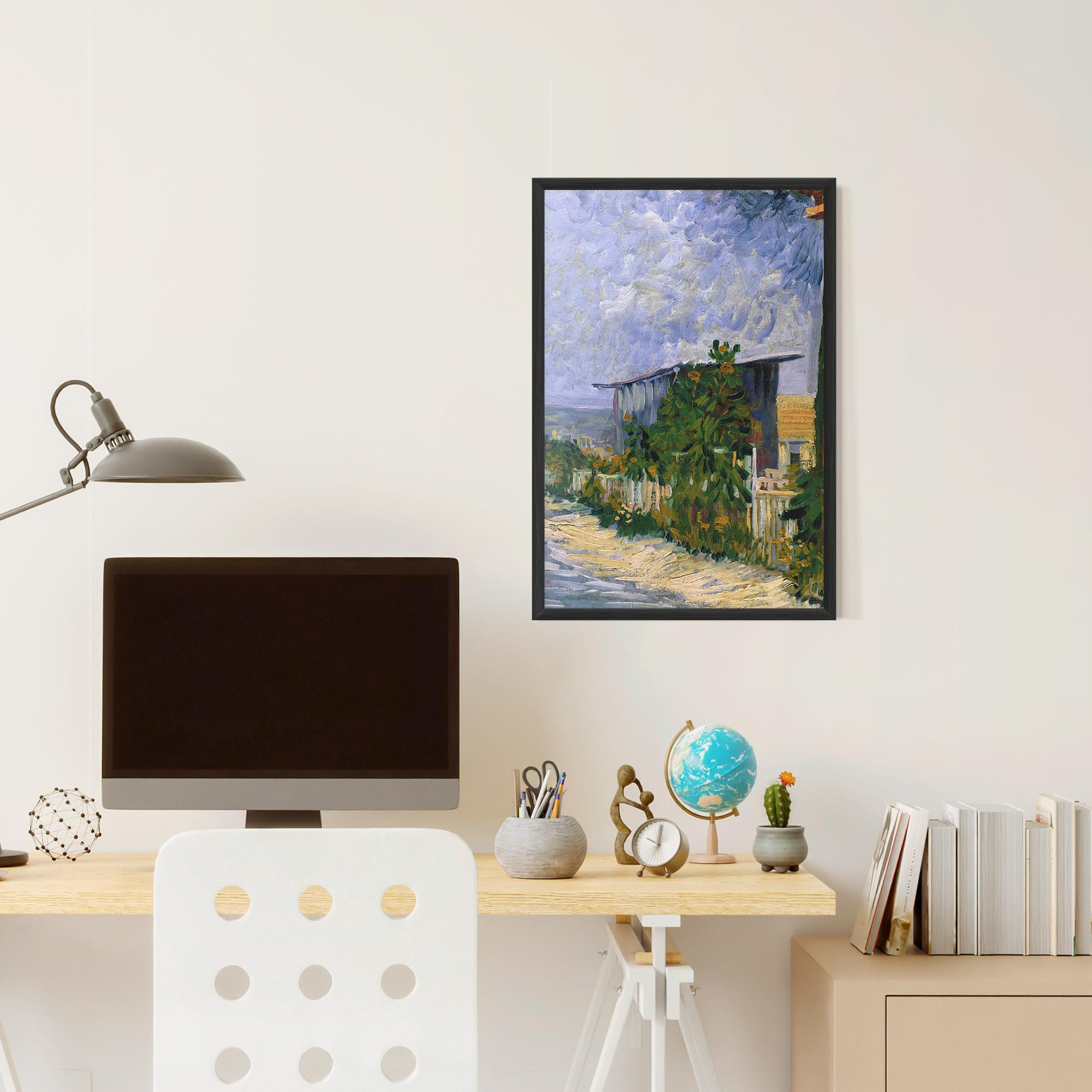 Рамкиран постер Shelter On Montmartre mockup 6