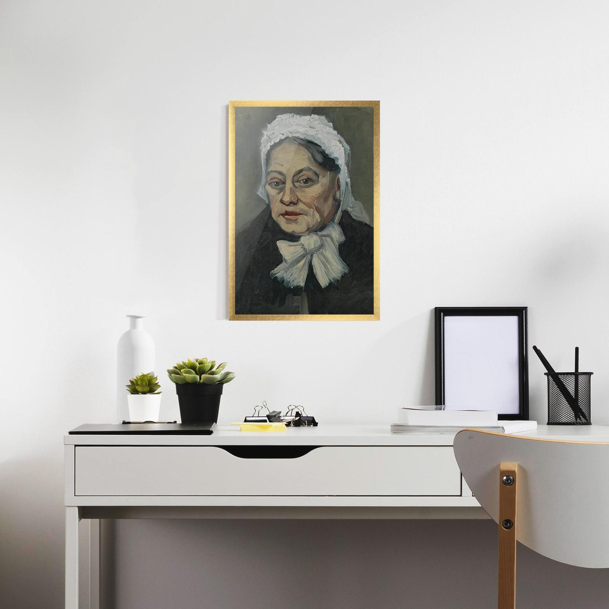 Рамкиран постер Portret Oude Vrouw mockup 7