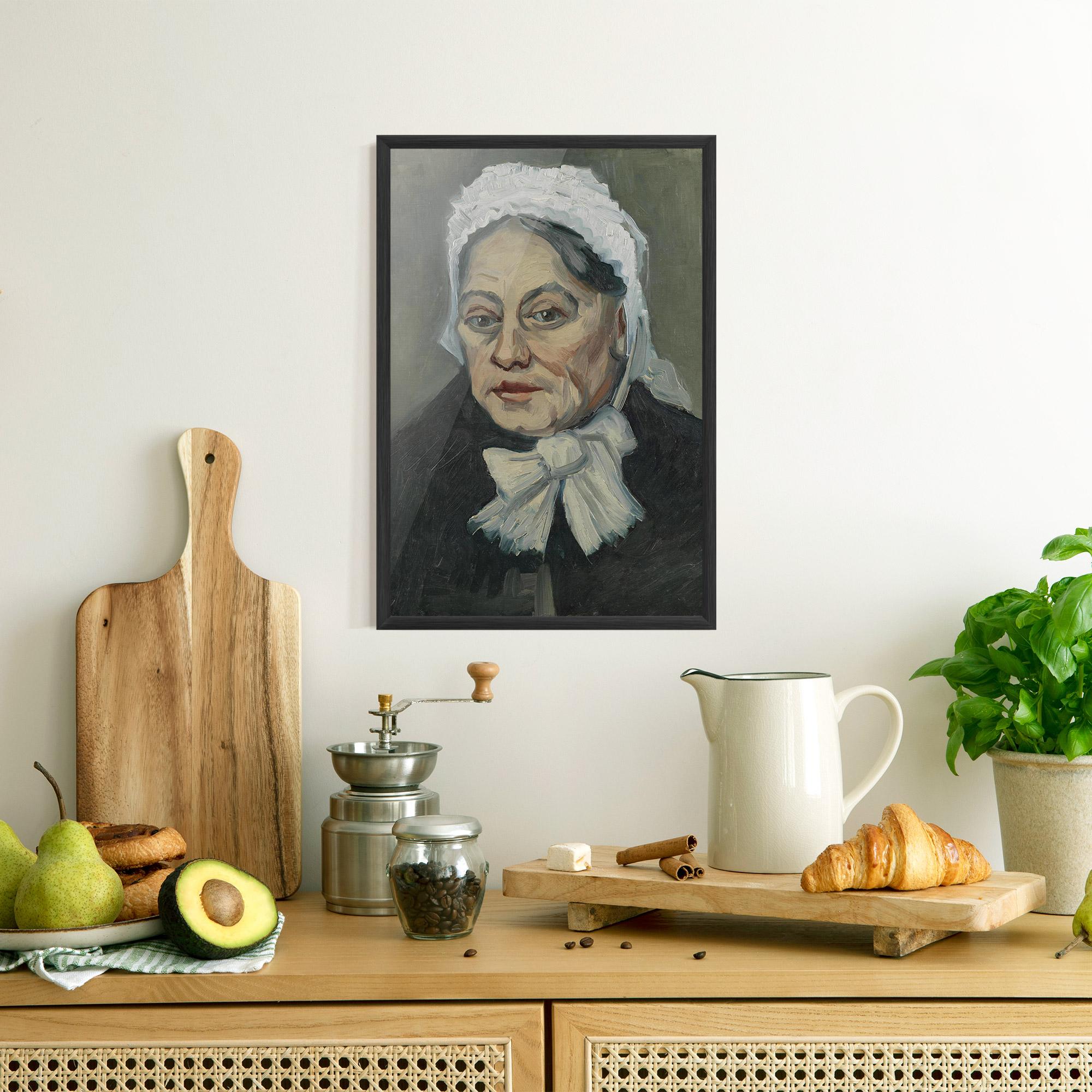 Рамкиран постер Portret Oude Vrouw mockup 8