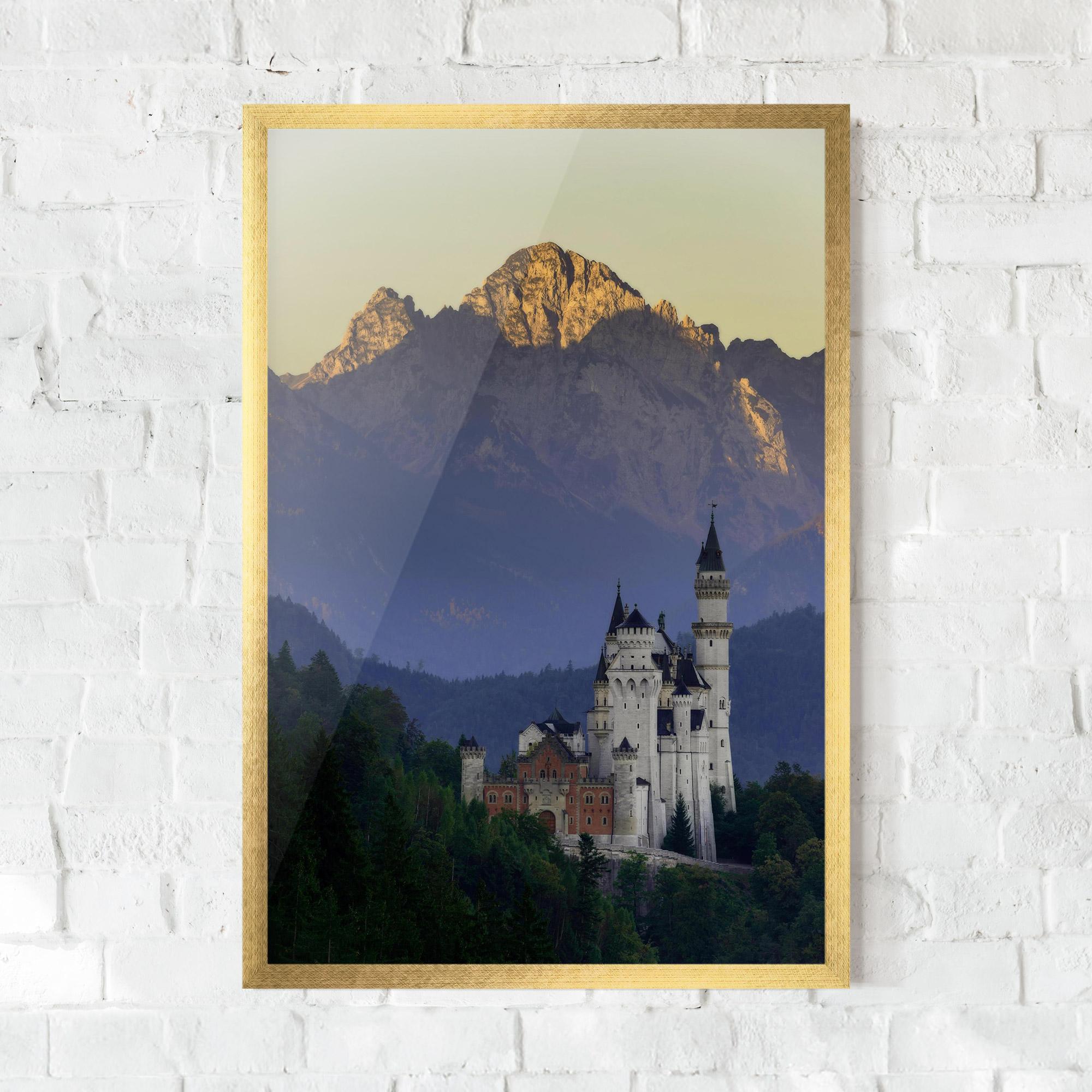 Рамкиран постер Neuschwanstein Castle mockup 0