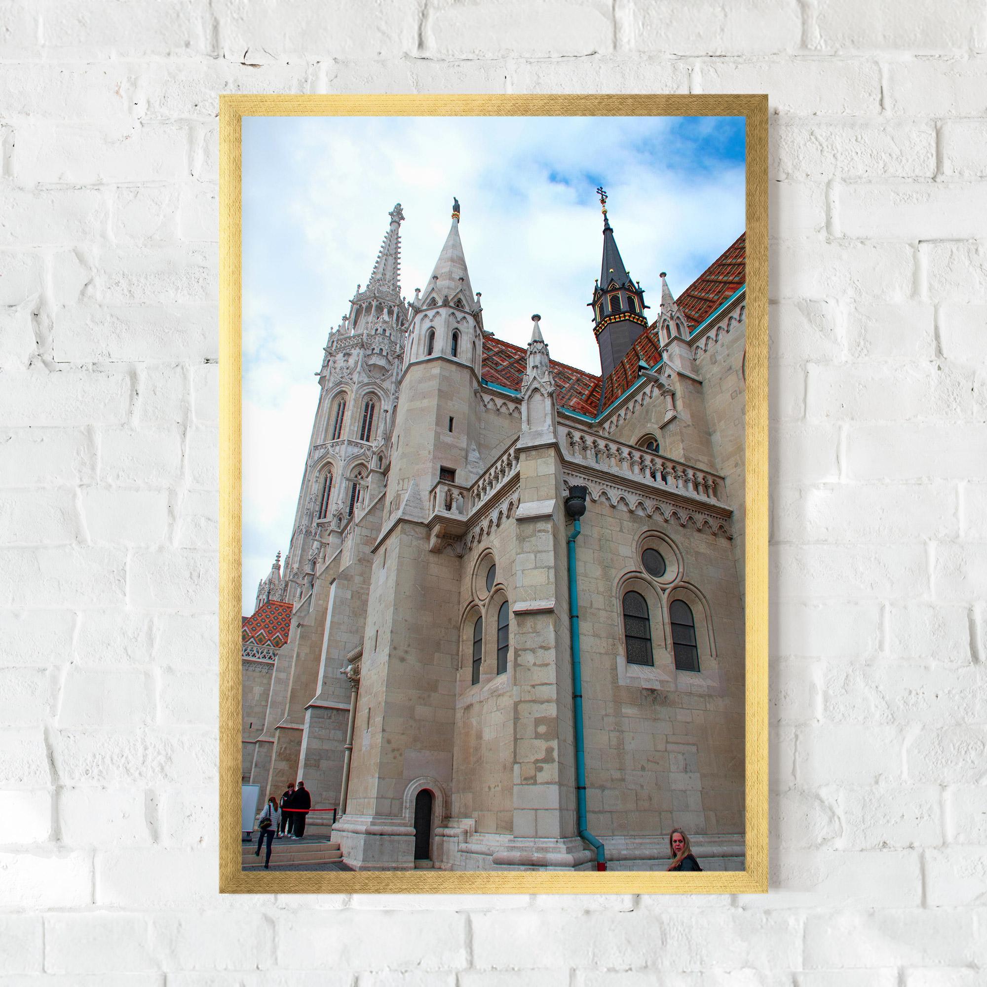 Рамкиран постер Old Building mockup 0