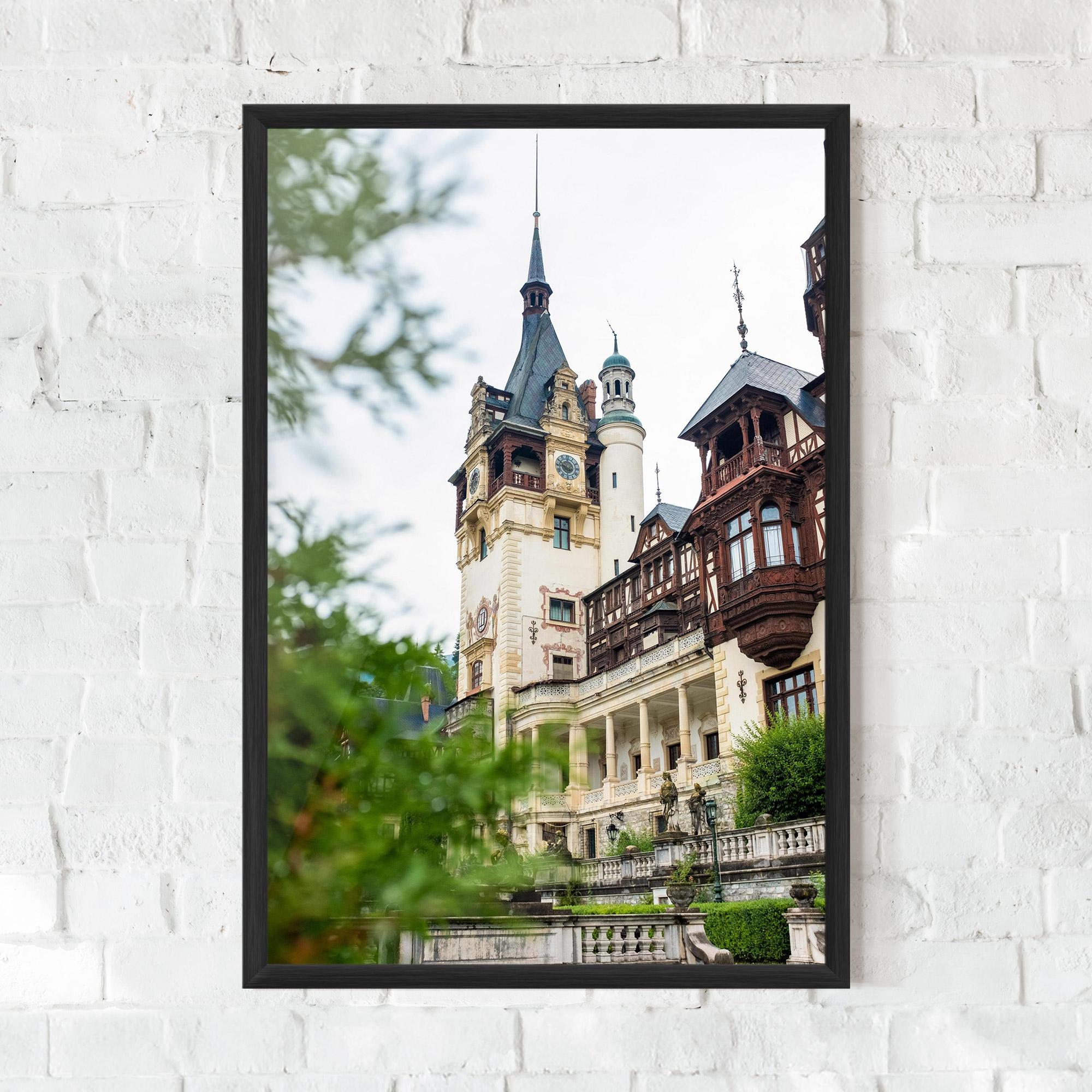 Рамкиран постер Peles Castle Romania mockup 0