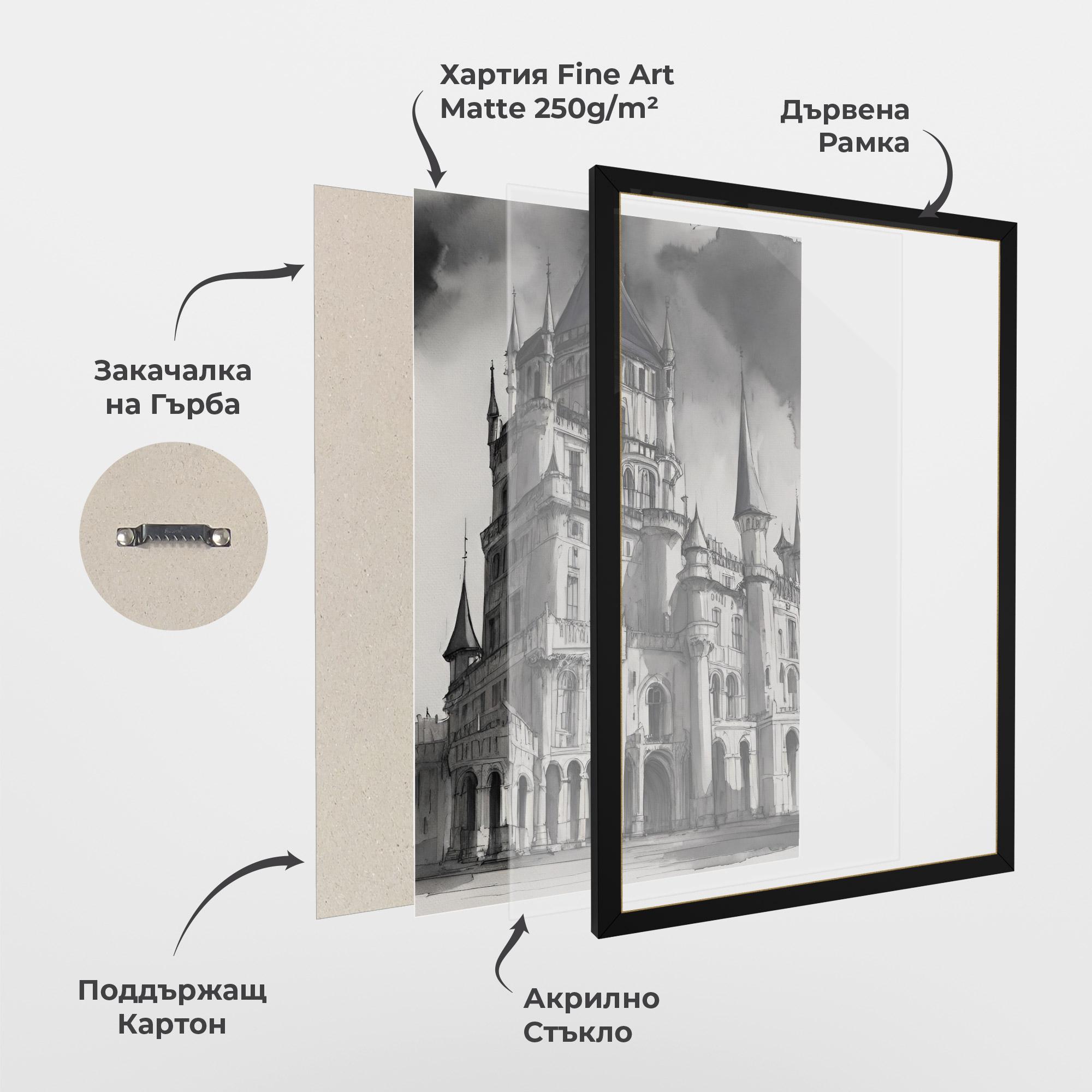 Рамкиран постер Palace Versailles mockup 1