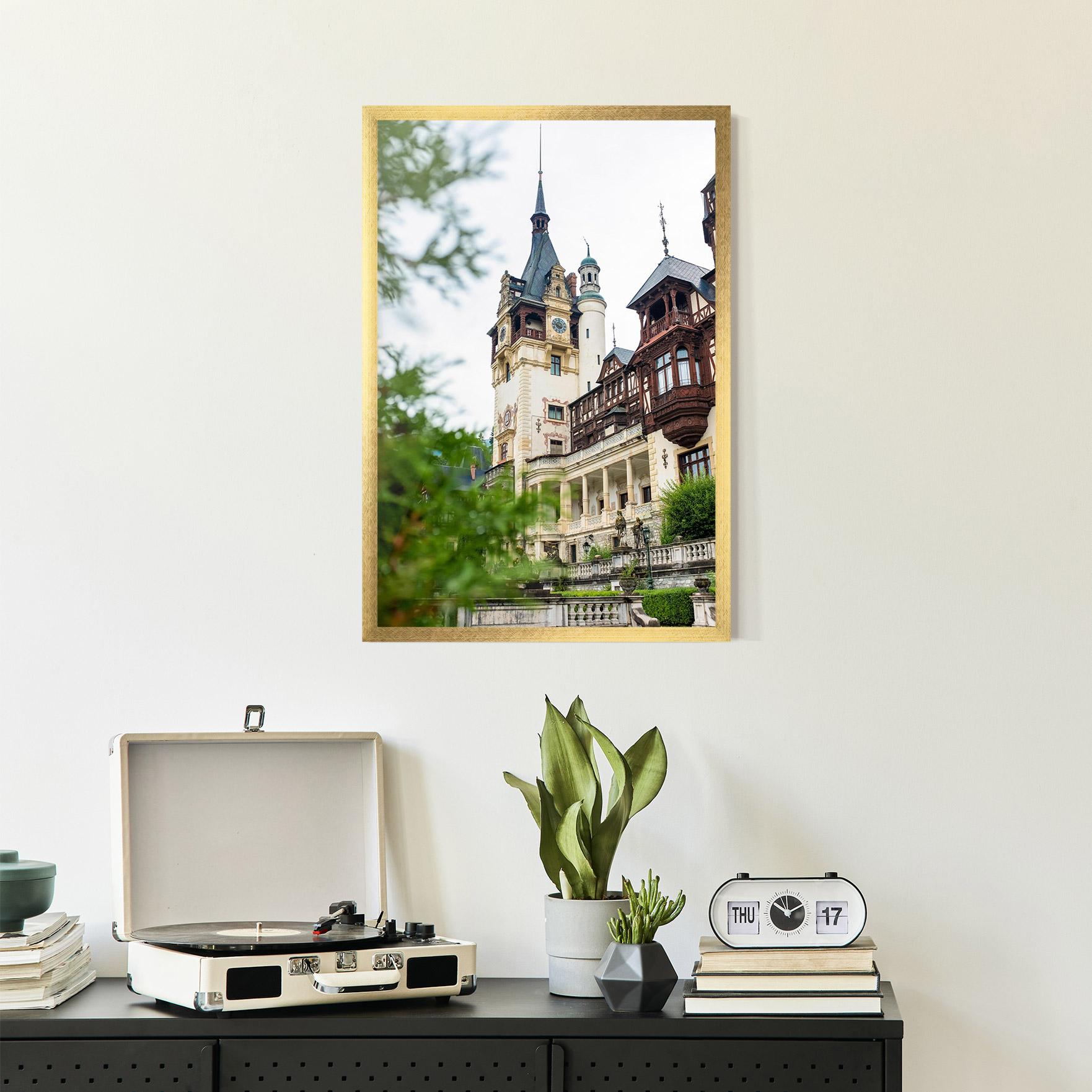 Рамкиран постер Peles Castle Romania mockup 2