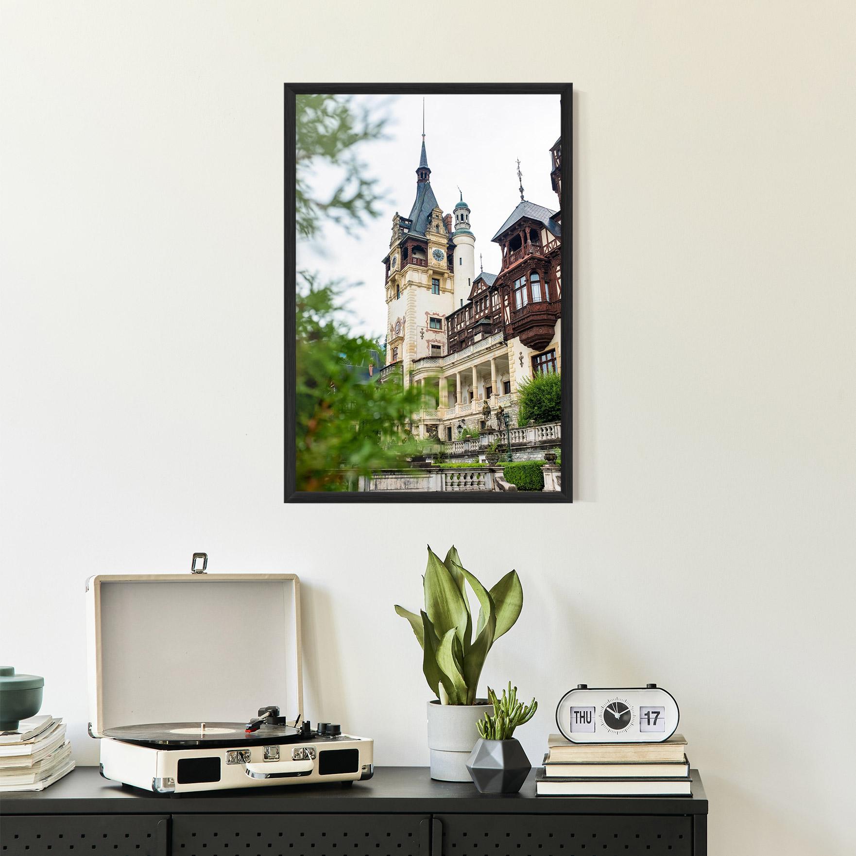 Рамкиран постер Peles Castle Romania mockup 2