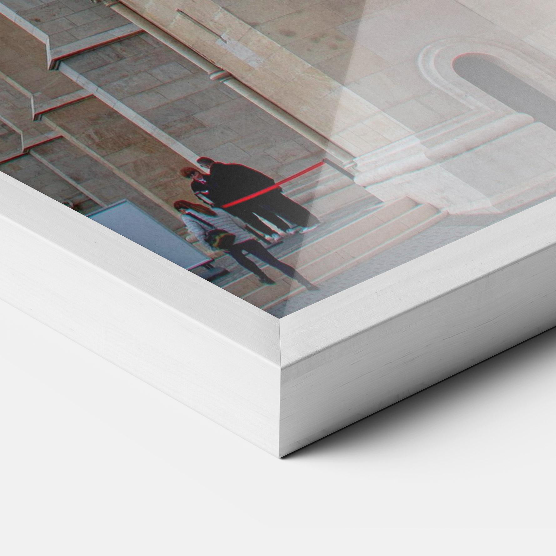 Рамкиран постер Old Building mockup 3