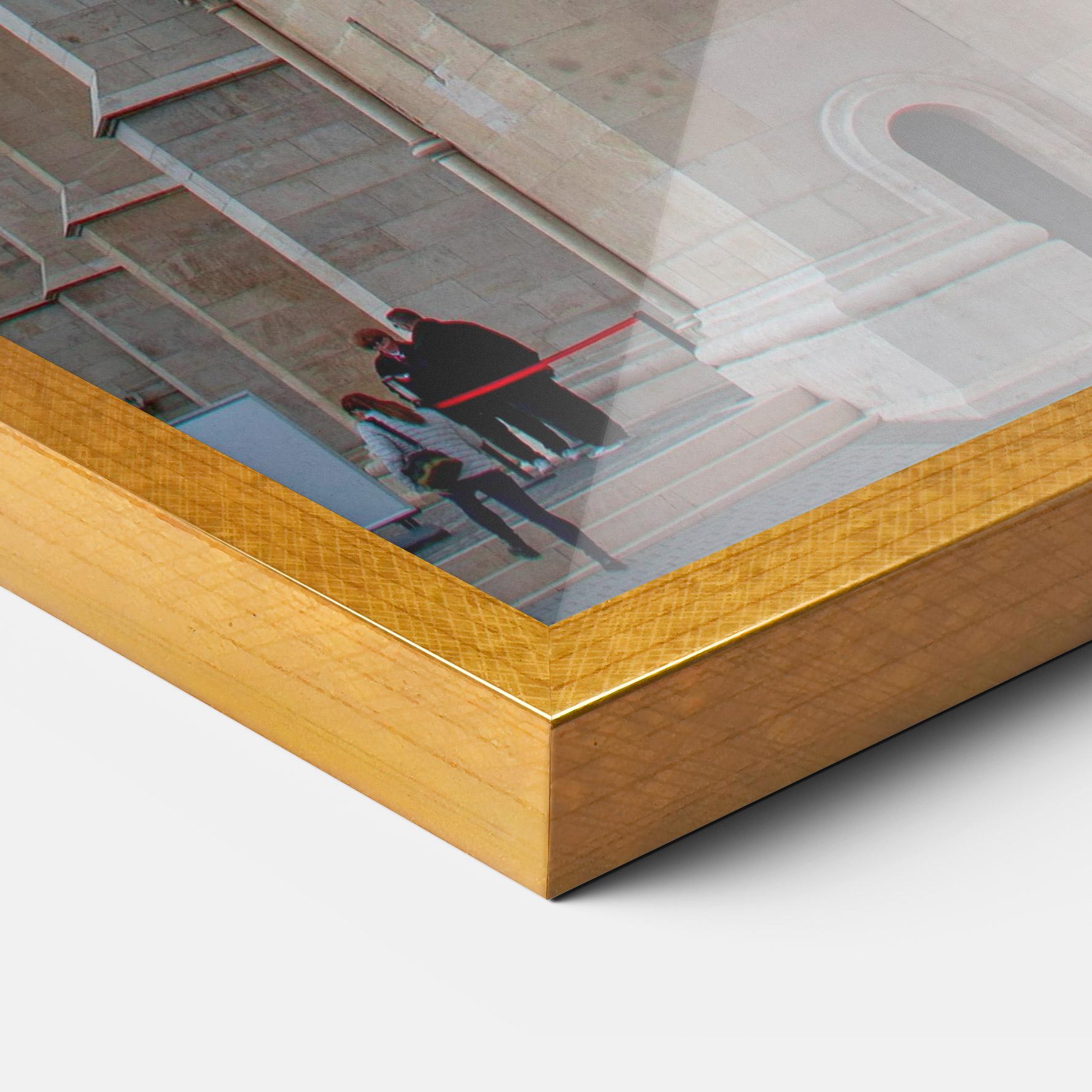 Рамкиран постер Old Building mockup 3