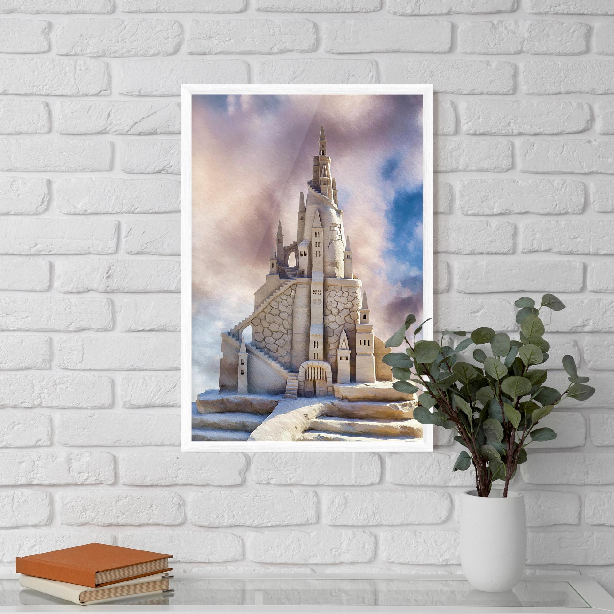 Рамкиран постер Cream Castle mockup 5