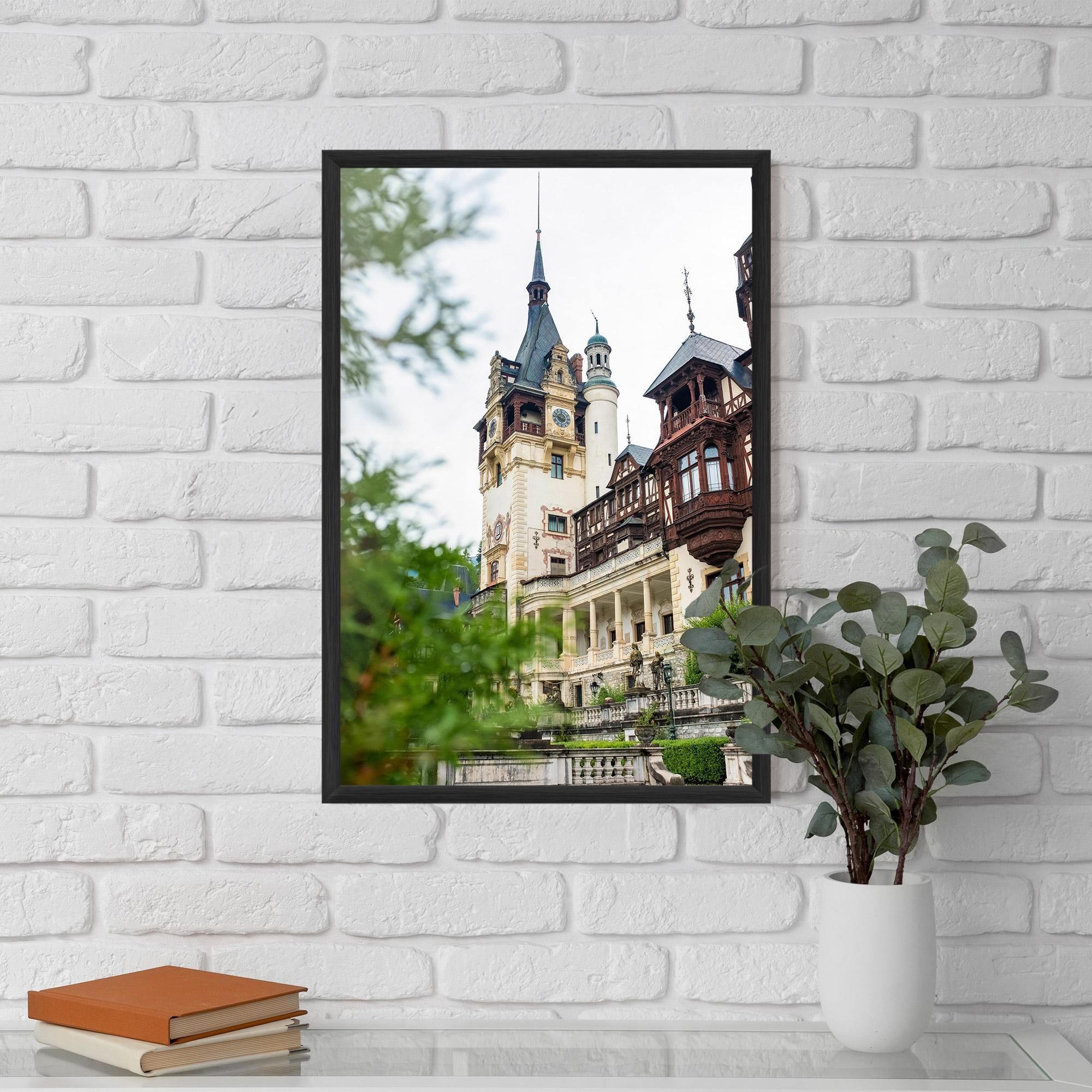 Рамкиран постер Peles Castle Romania mockup 5