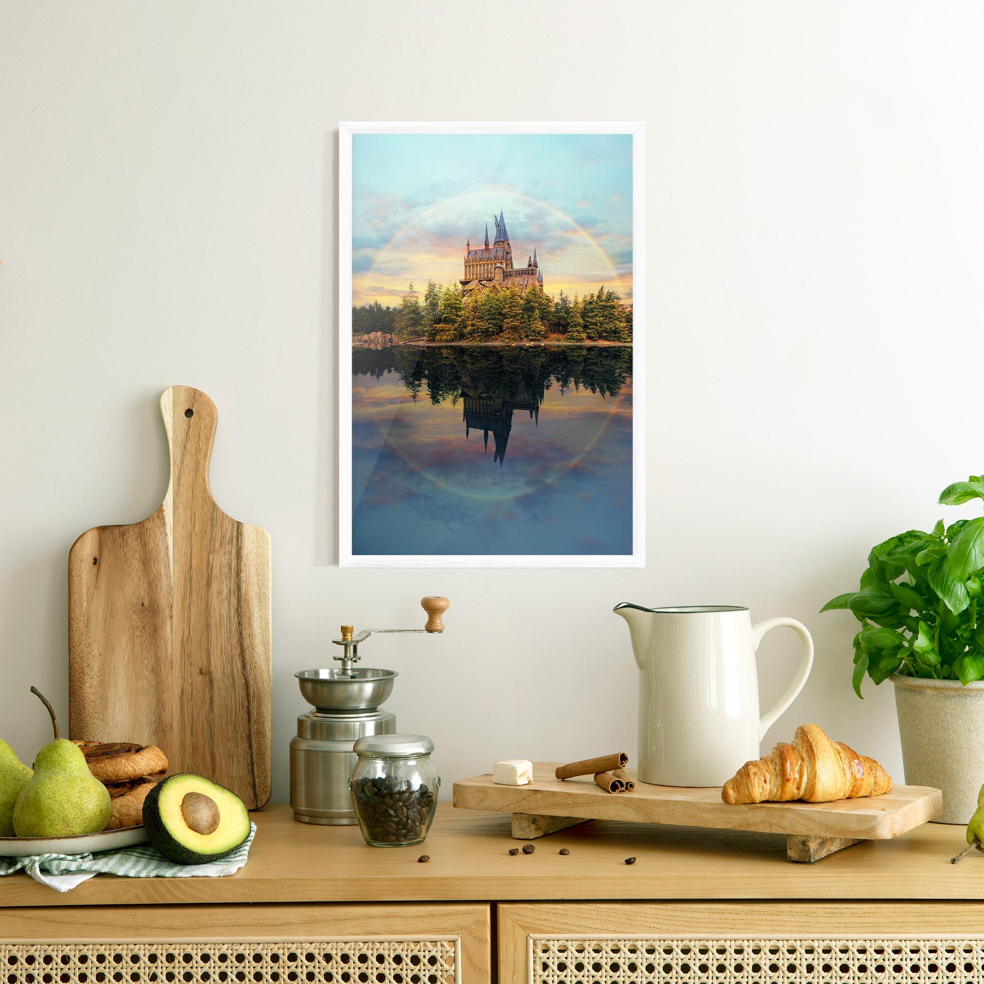 Рамкиран постер Hogwarts Castle mockup 8