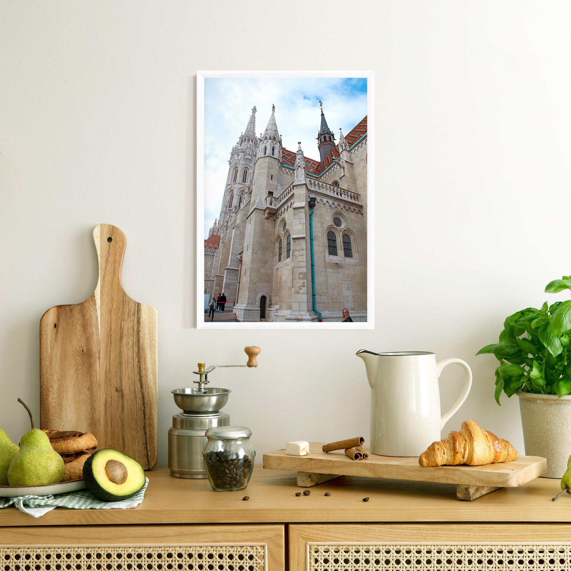 Рамкиран постер Old Building mockup 8